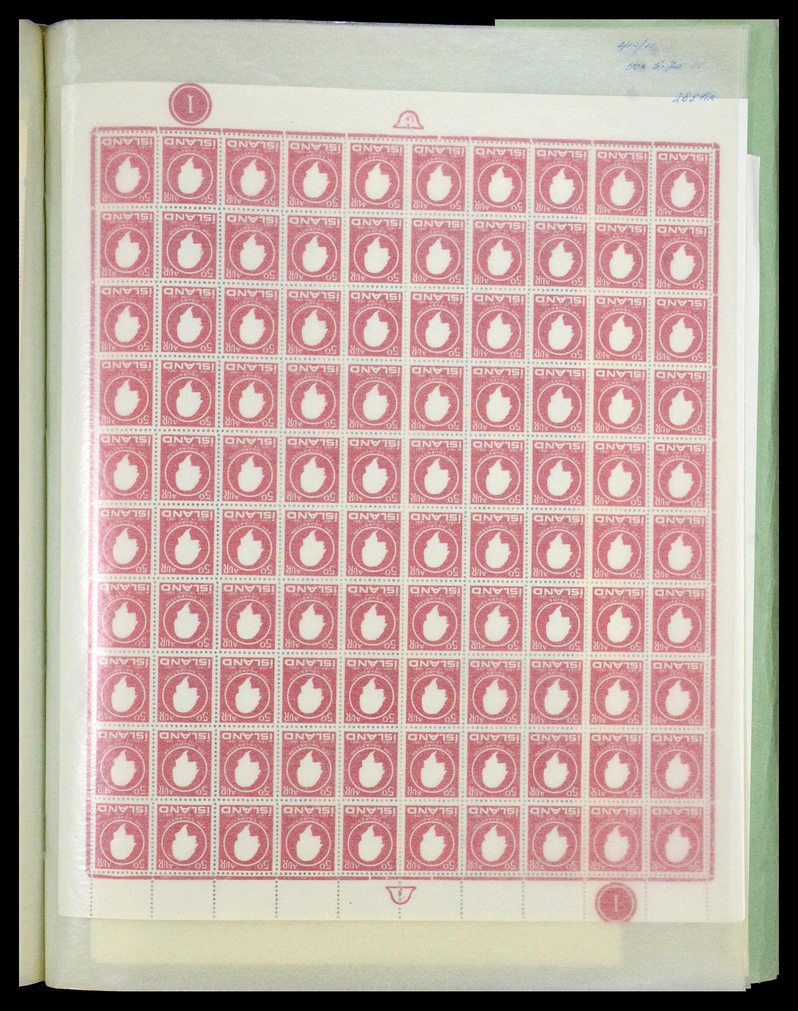 34722 034 - Postzegelverzameling 34722 IJsland 1944-1986.