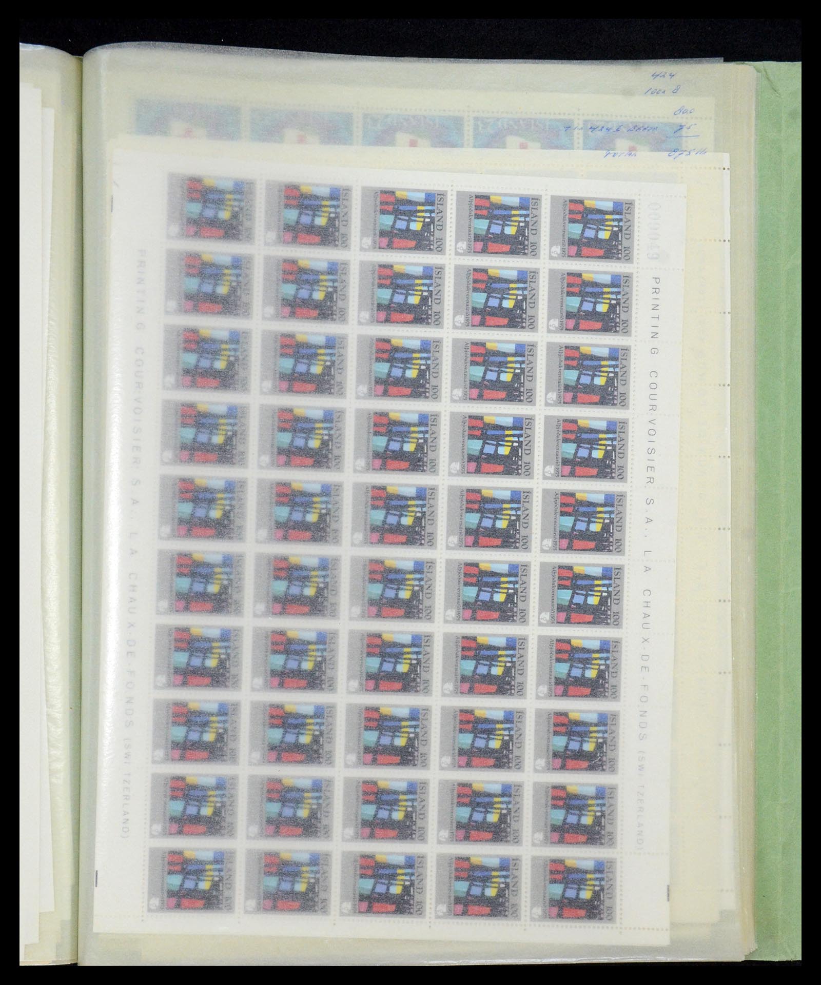 34722 053 - Postzegelverzameling 34722 IJsland 1944-1986.