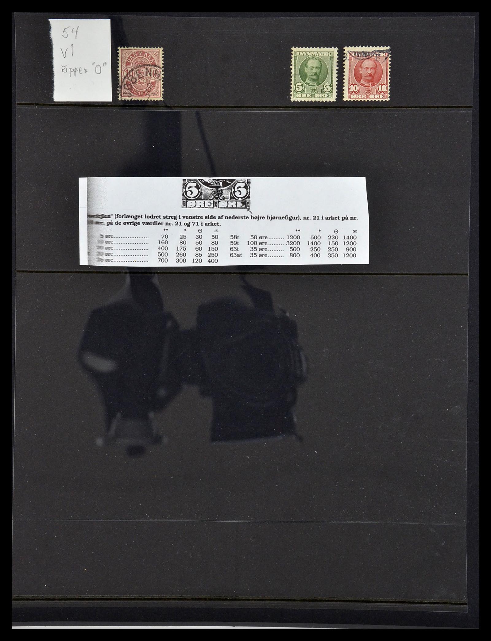 34725 003 - Postzegelverzameling 34725 Denemarken 1851-1940.