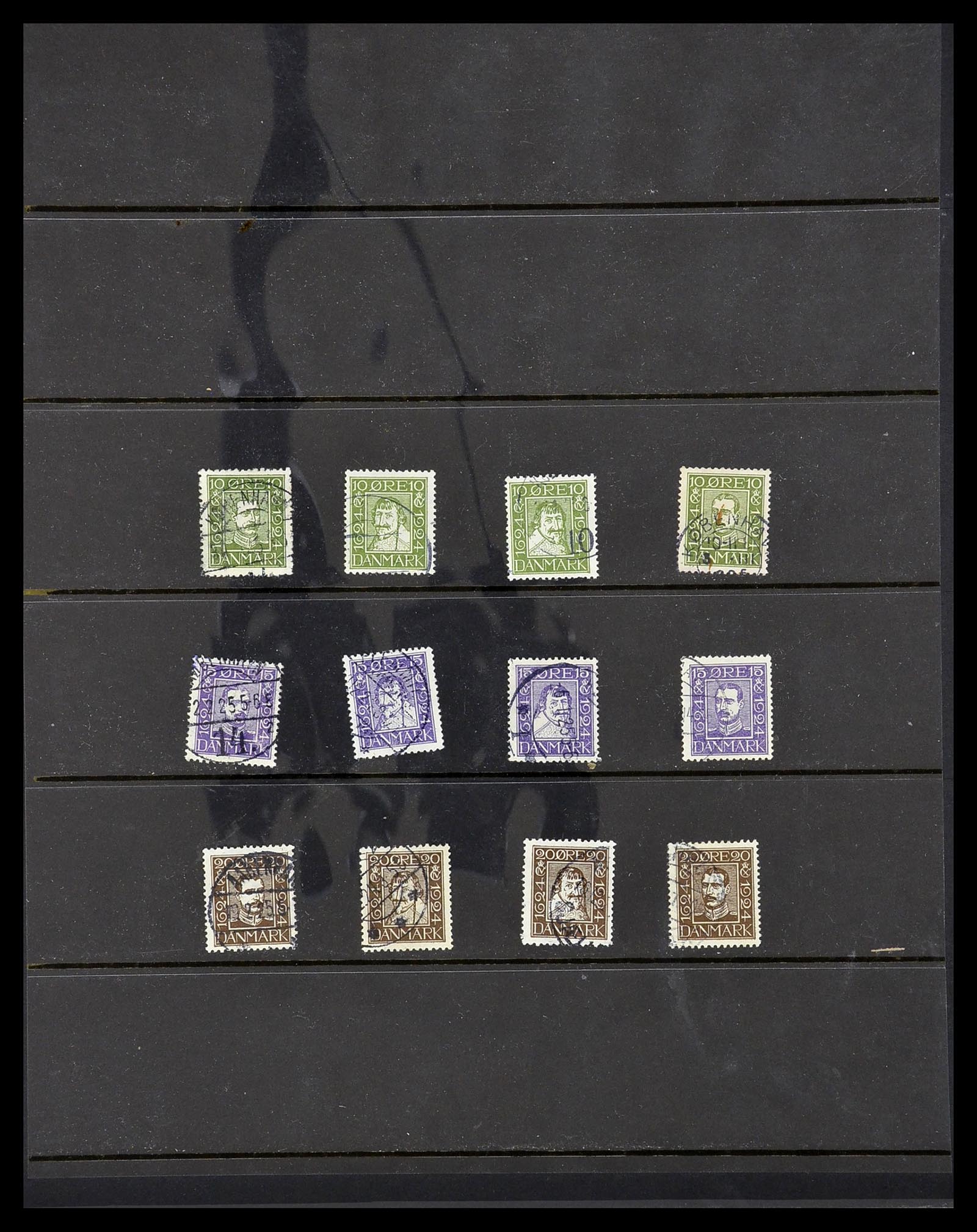 34725 011 - Postzegelverzameling 34725 Denemarken 1851-1940.