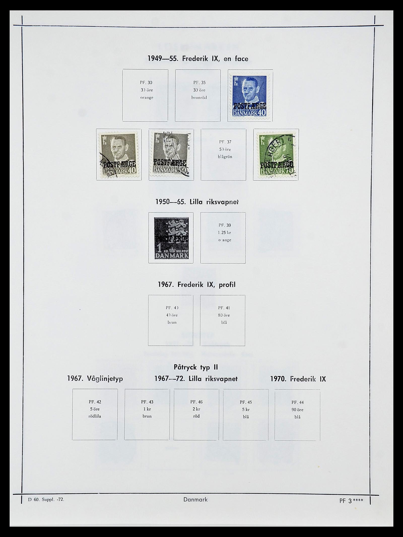 34725 021 - Stamp Collection 34725 Denmark 1851-1940.