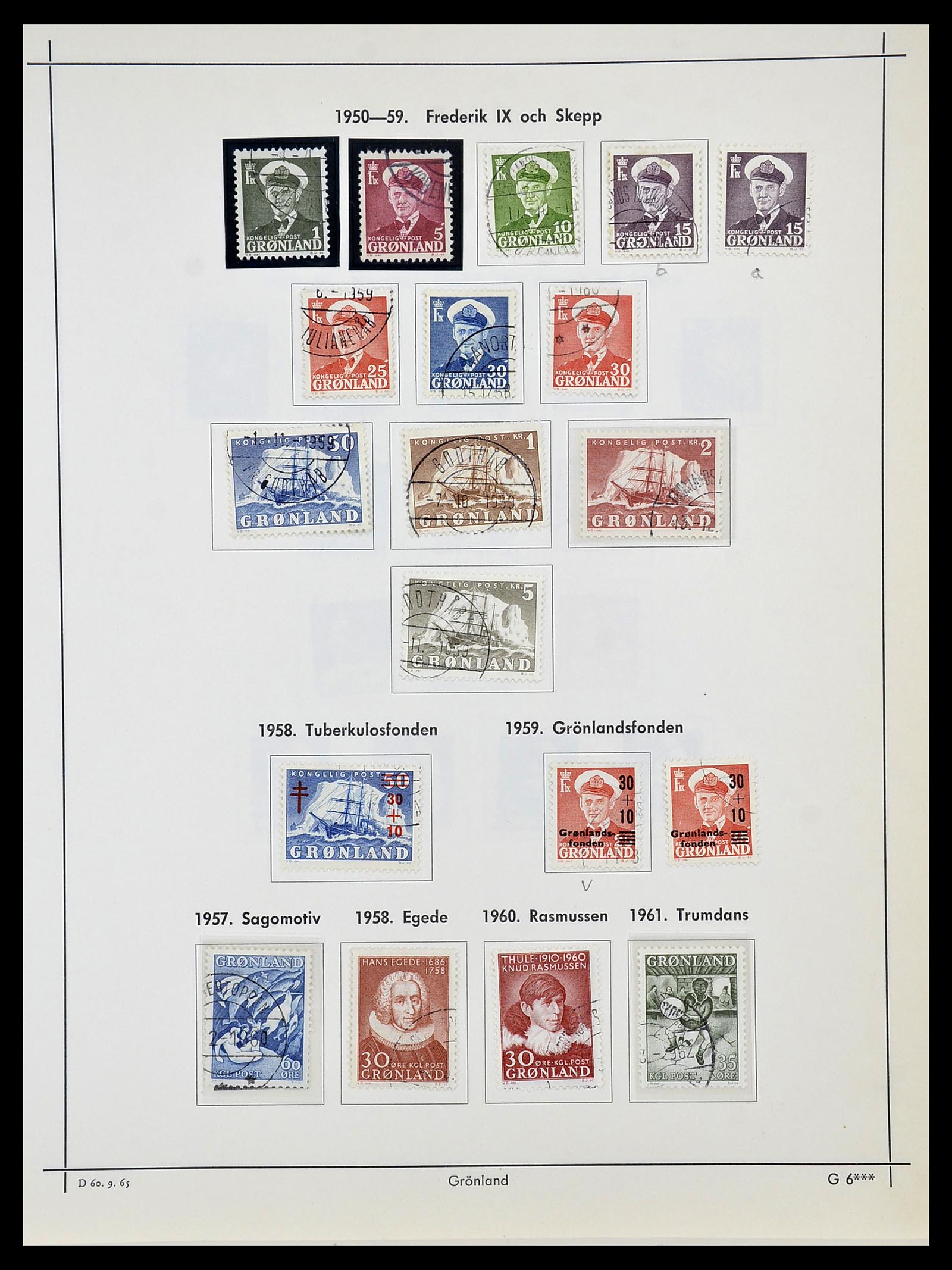 34725 031 - Stamp Collection 34725 Denmark 1851-1940.