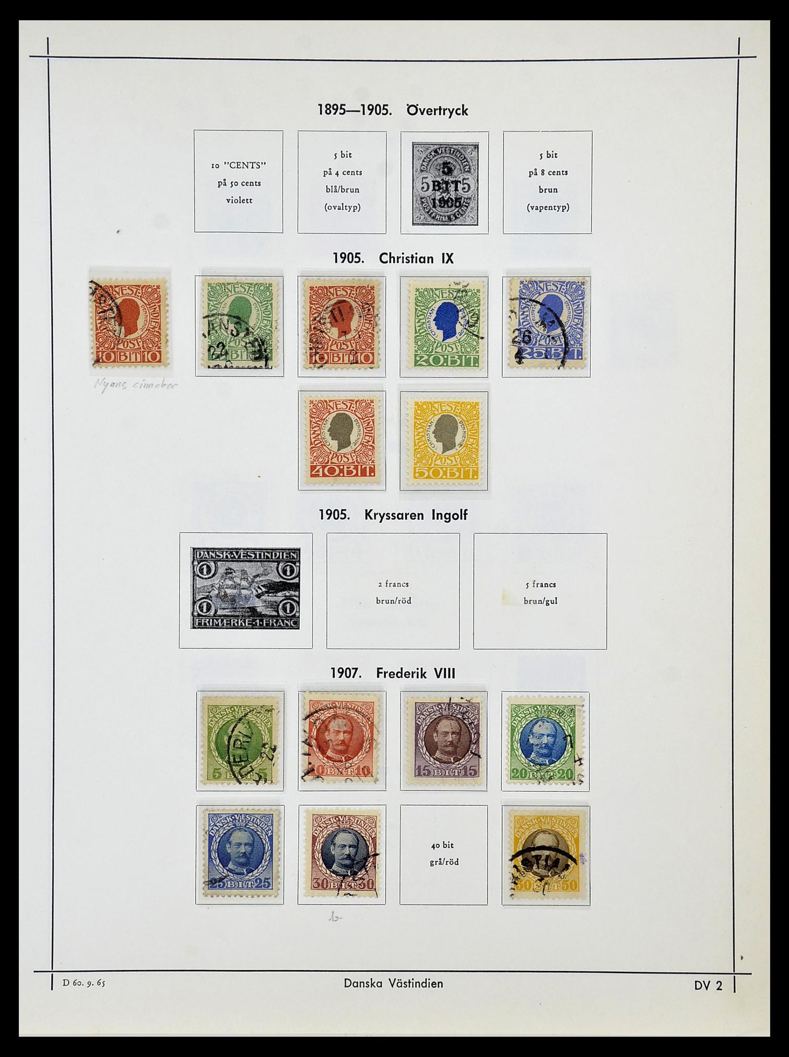 34725 035 - Stamp Collection 34725 Denmark 1851-1940.