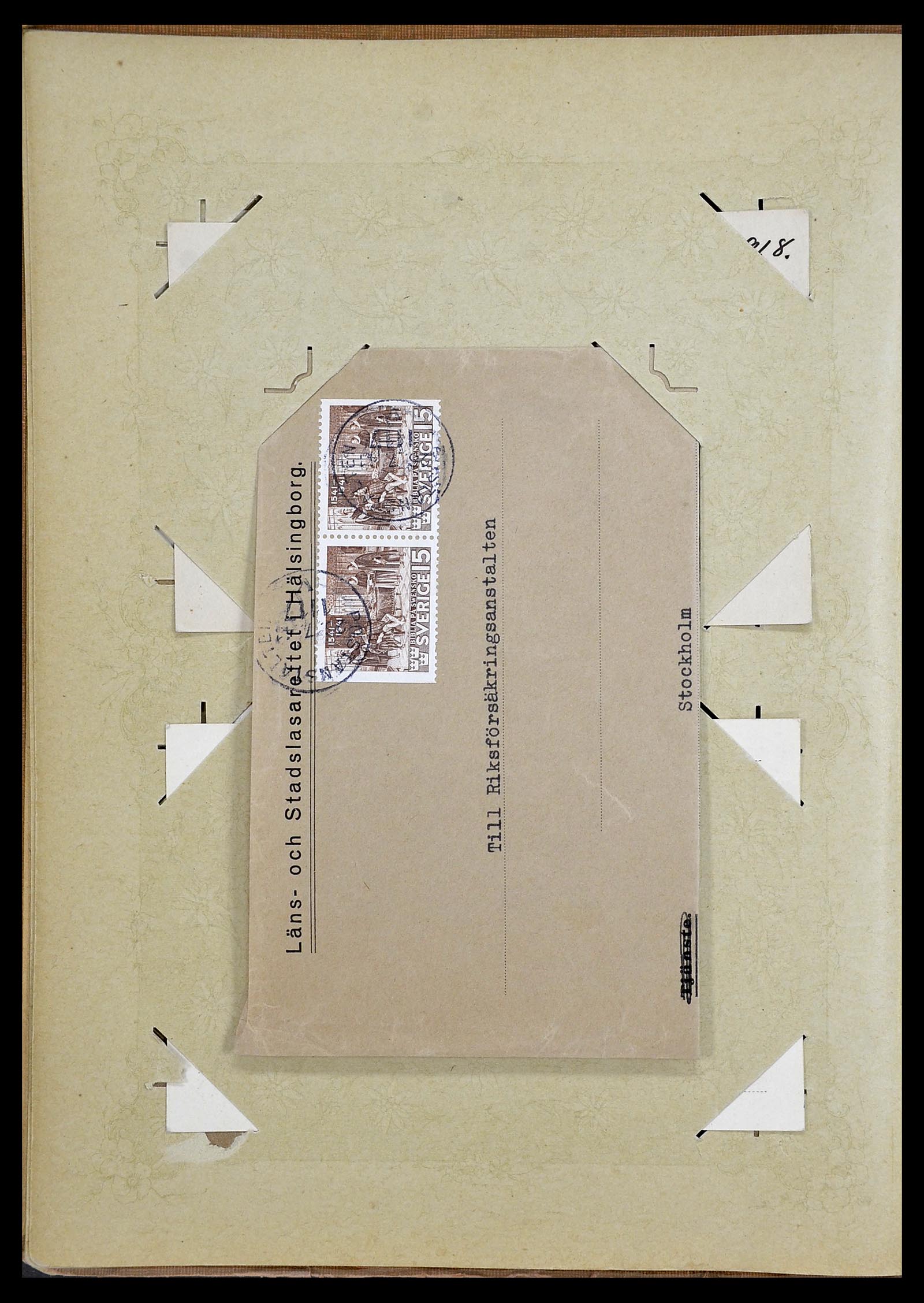 34726 003 - Postzegelverzameling 34726 Zweden brieven.