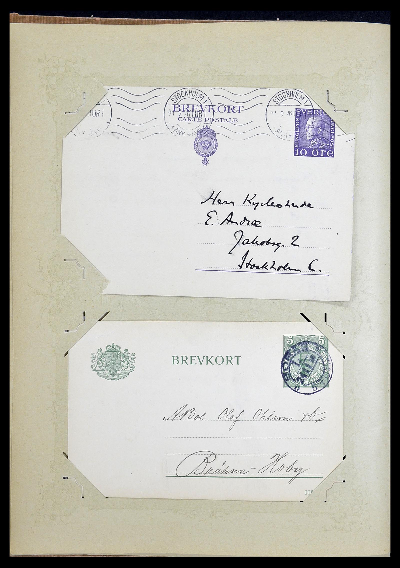 34726 012 - Postzegelverzameling 34726 Zweden brieven.
