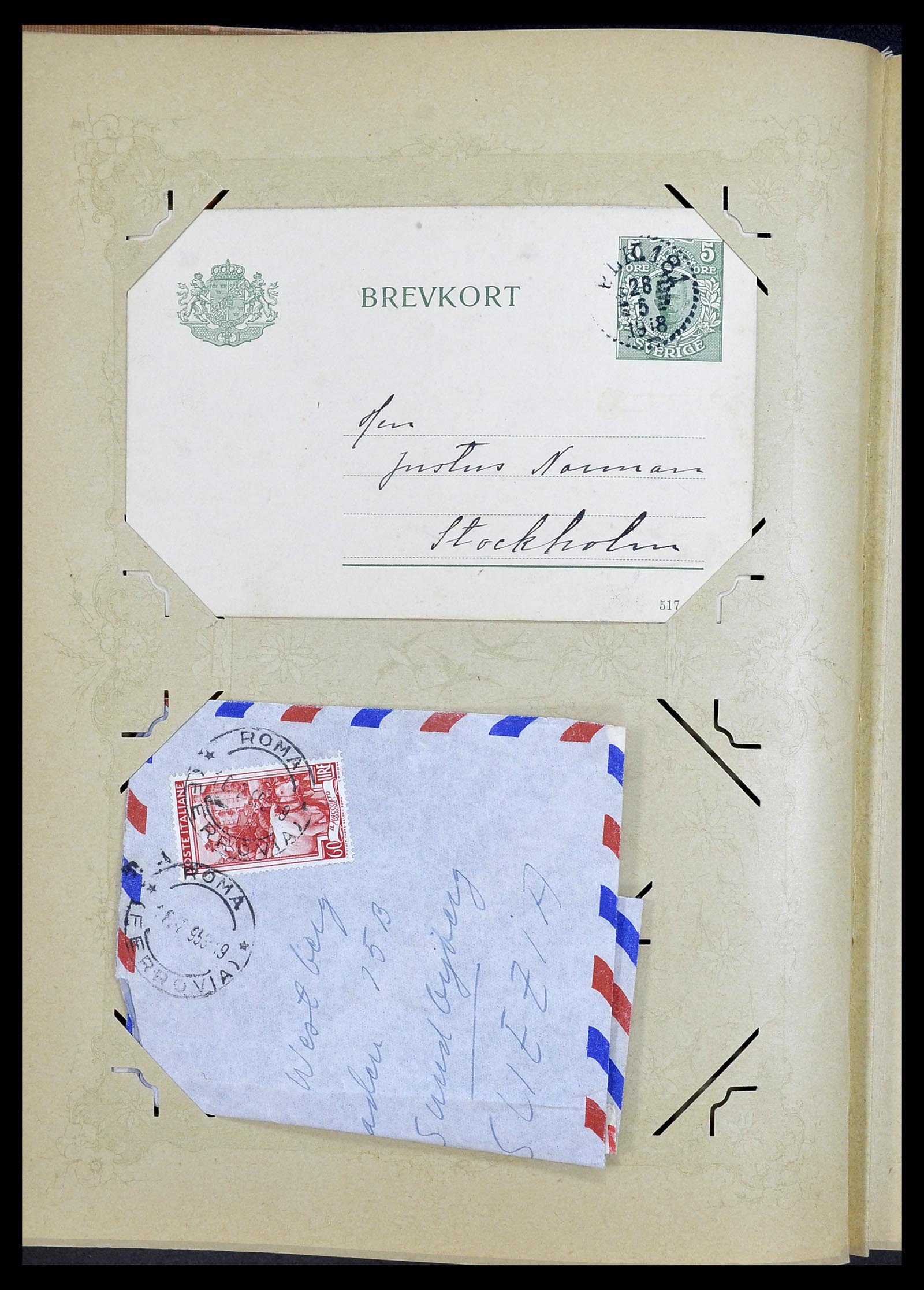 34726 026 - Postzegelverzameling 34726 Zweden brieven.