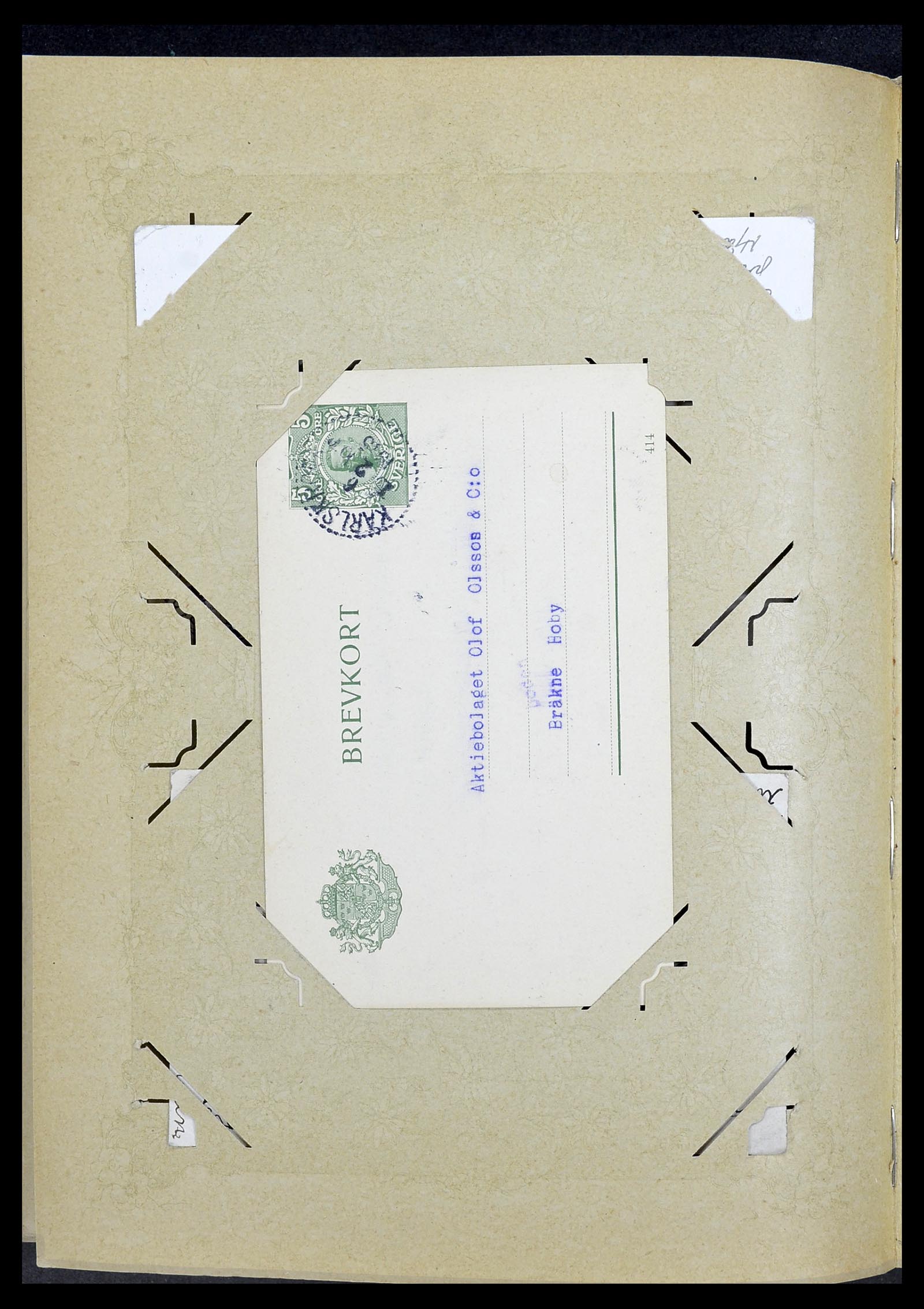 34726 048 - Postzegelverzameling 34726 Zweden brieven.