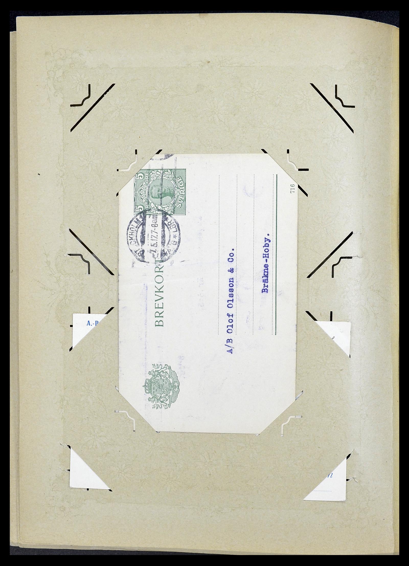 34726 069 - Postzegelverzameling 34726 Zweden brieven.