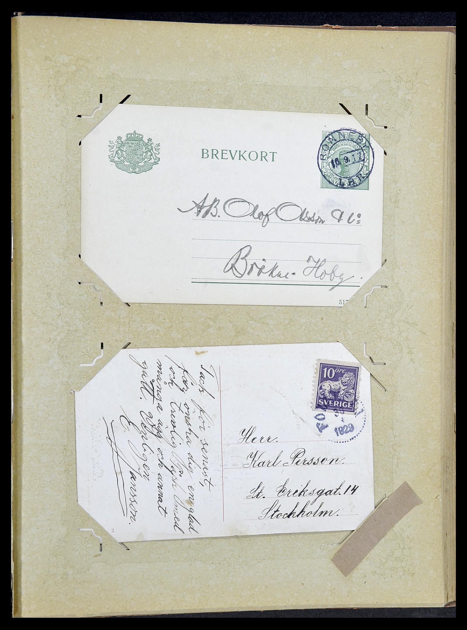 34726 071 - Postzegelverzameling 34726 Zweden brieven.