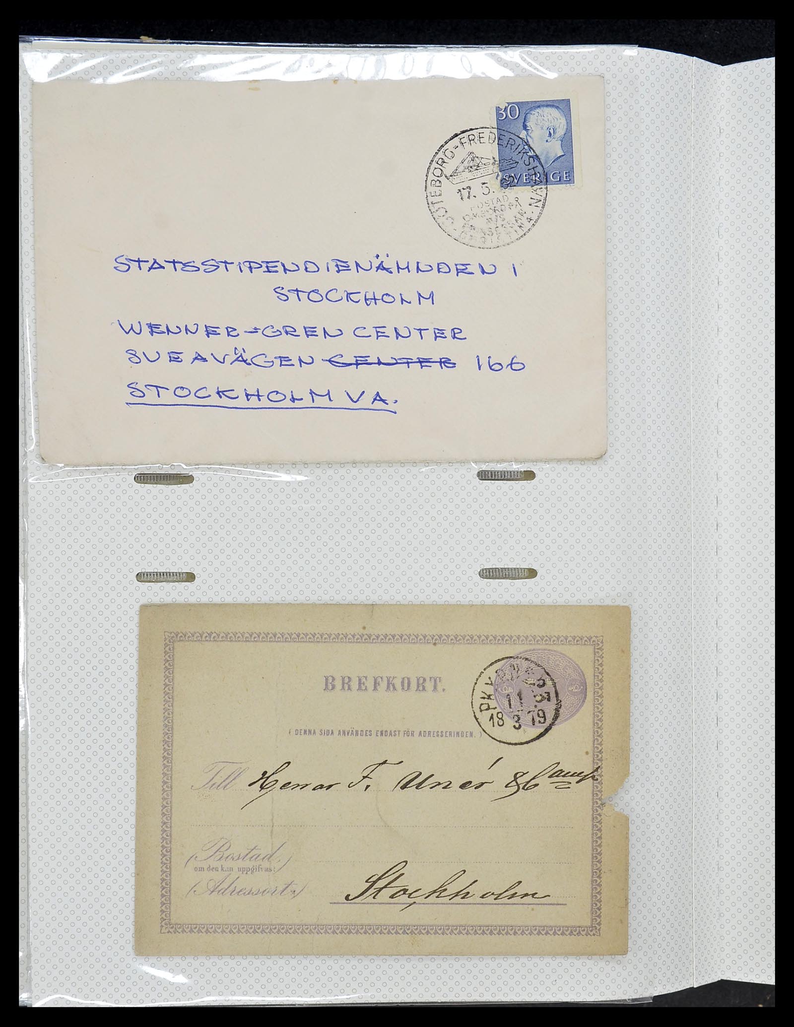 34726 126 - Postzegelverzameling 34726 Zweden brieven.