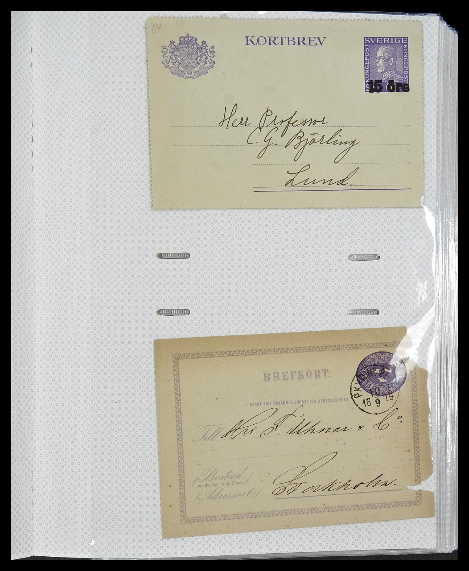 34726 127 - Postzegelverzameling 34726 Zweden brieven.