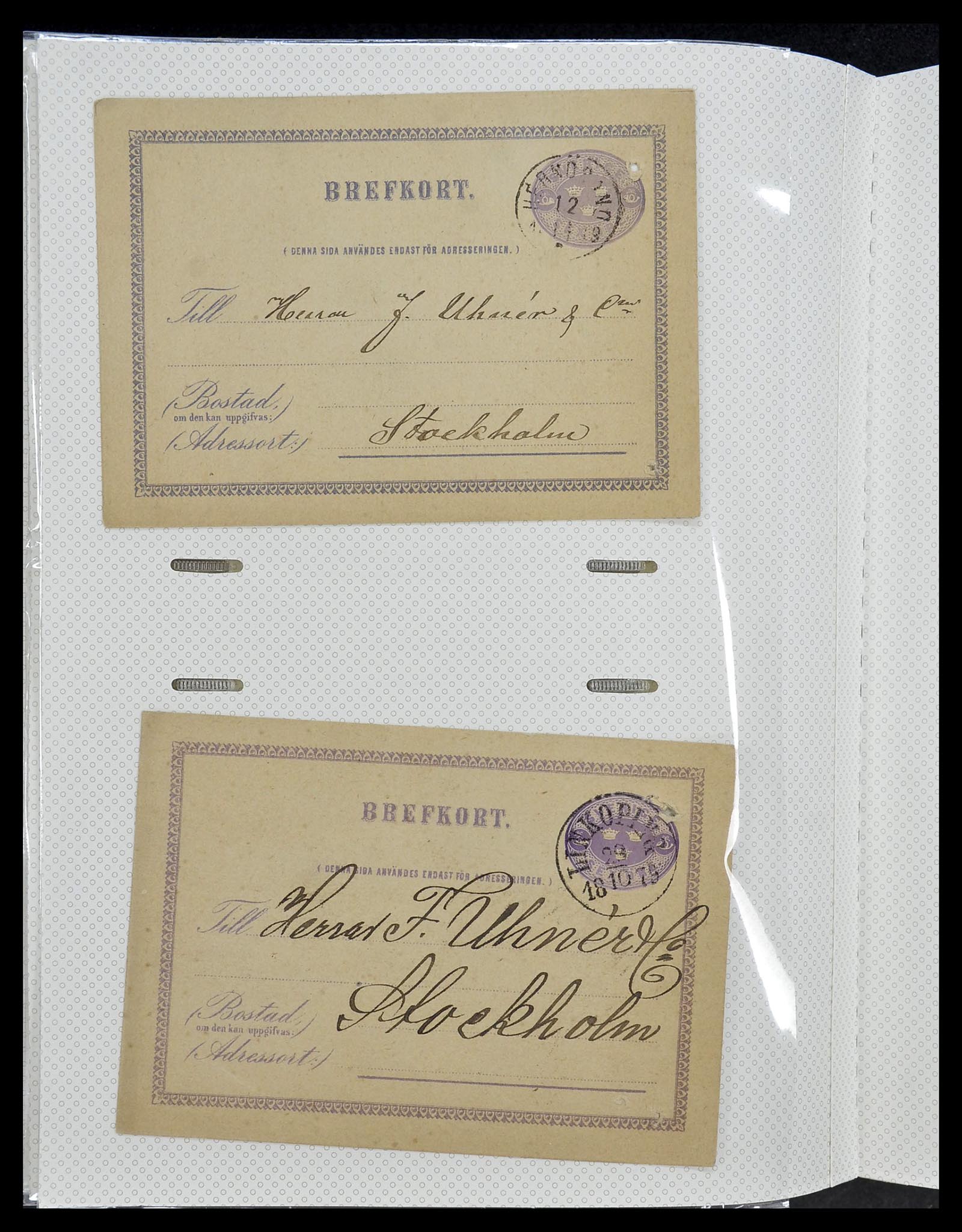 34726 128 - Postzegelverzameling 34726 Zweden brieven.