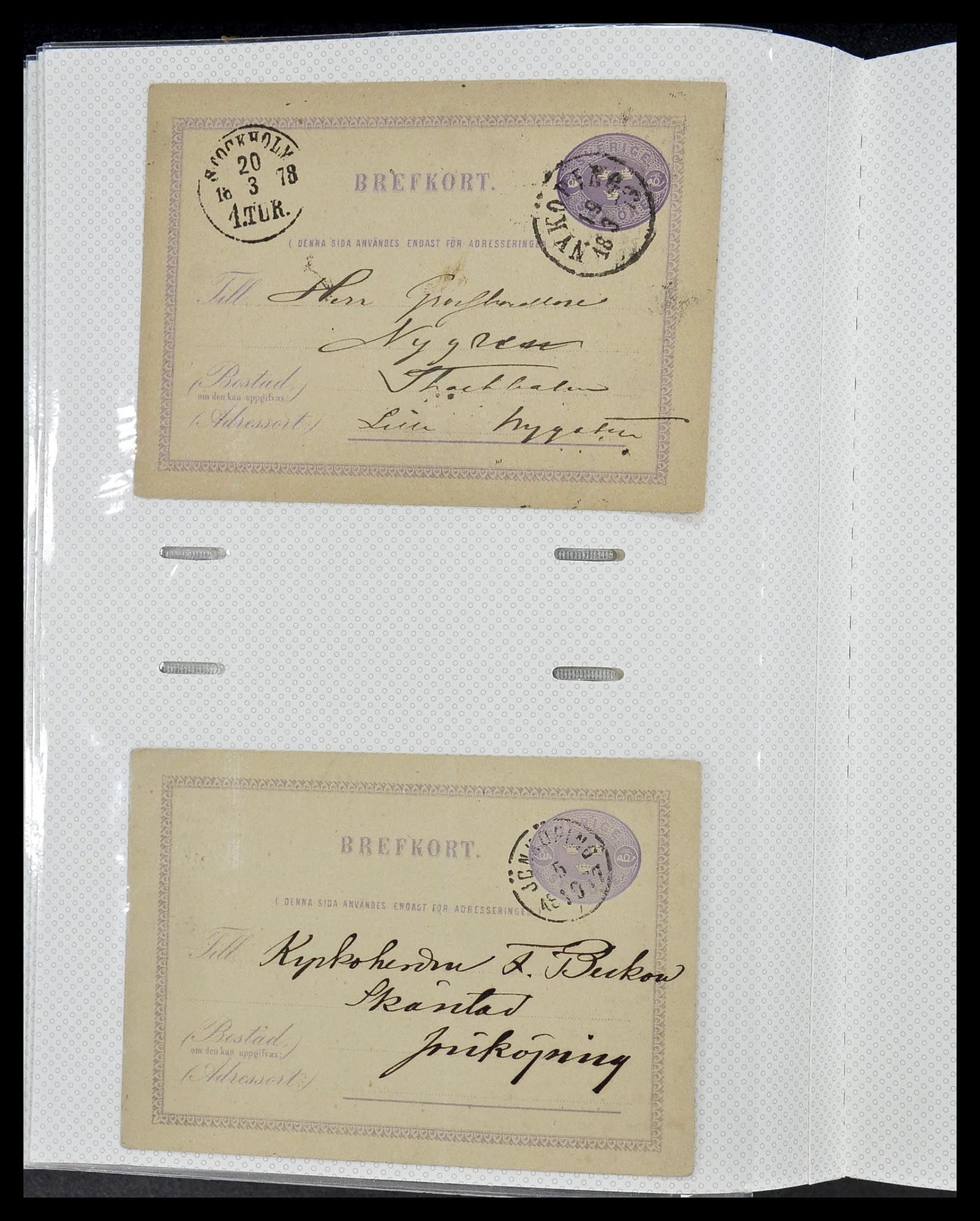 34726 132 - Postzegelverzameling 34726 Zweden brieven.