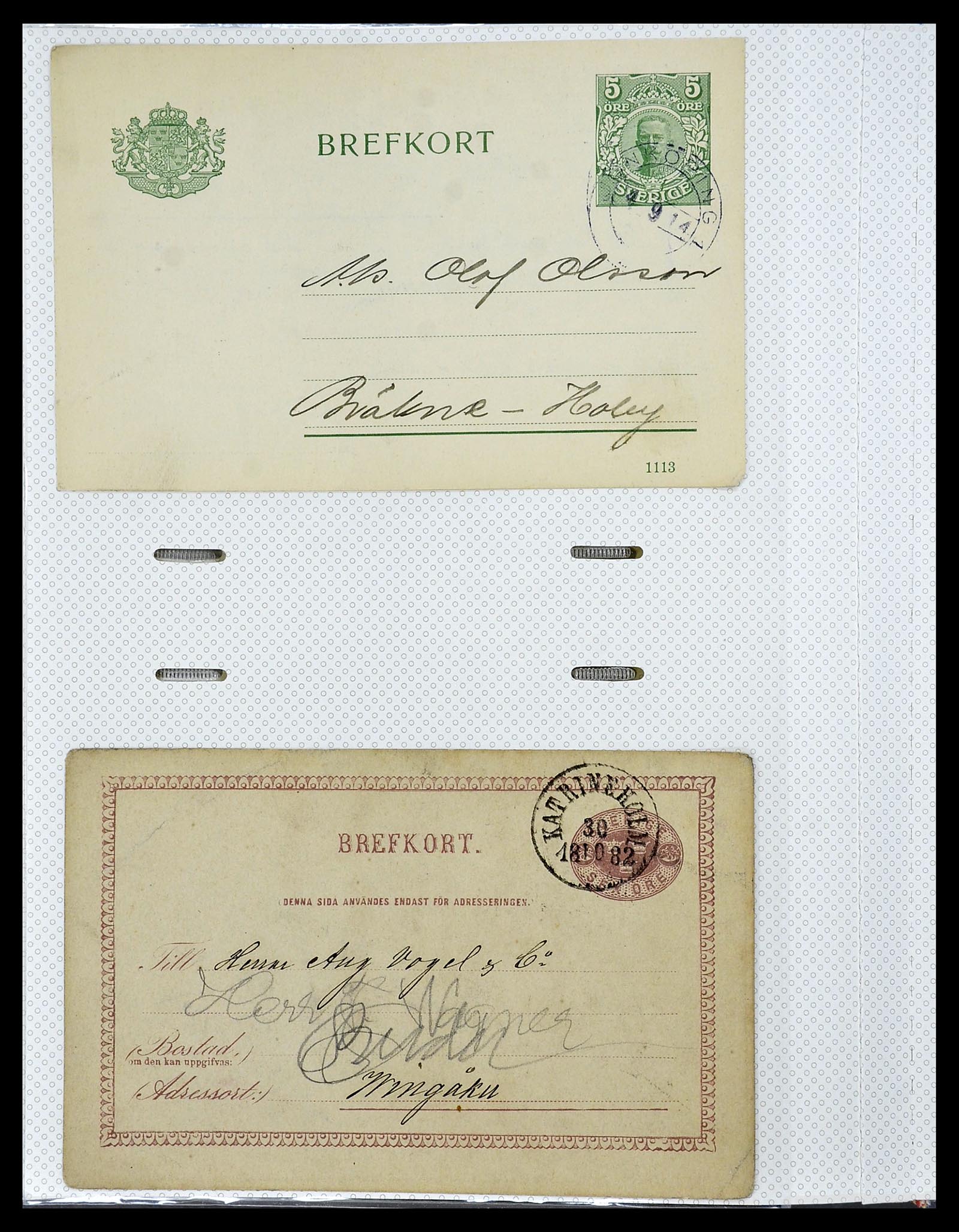 34726 190 - Postzegelverzameling 34726 Zweden brieven.