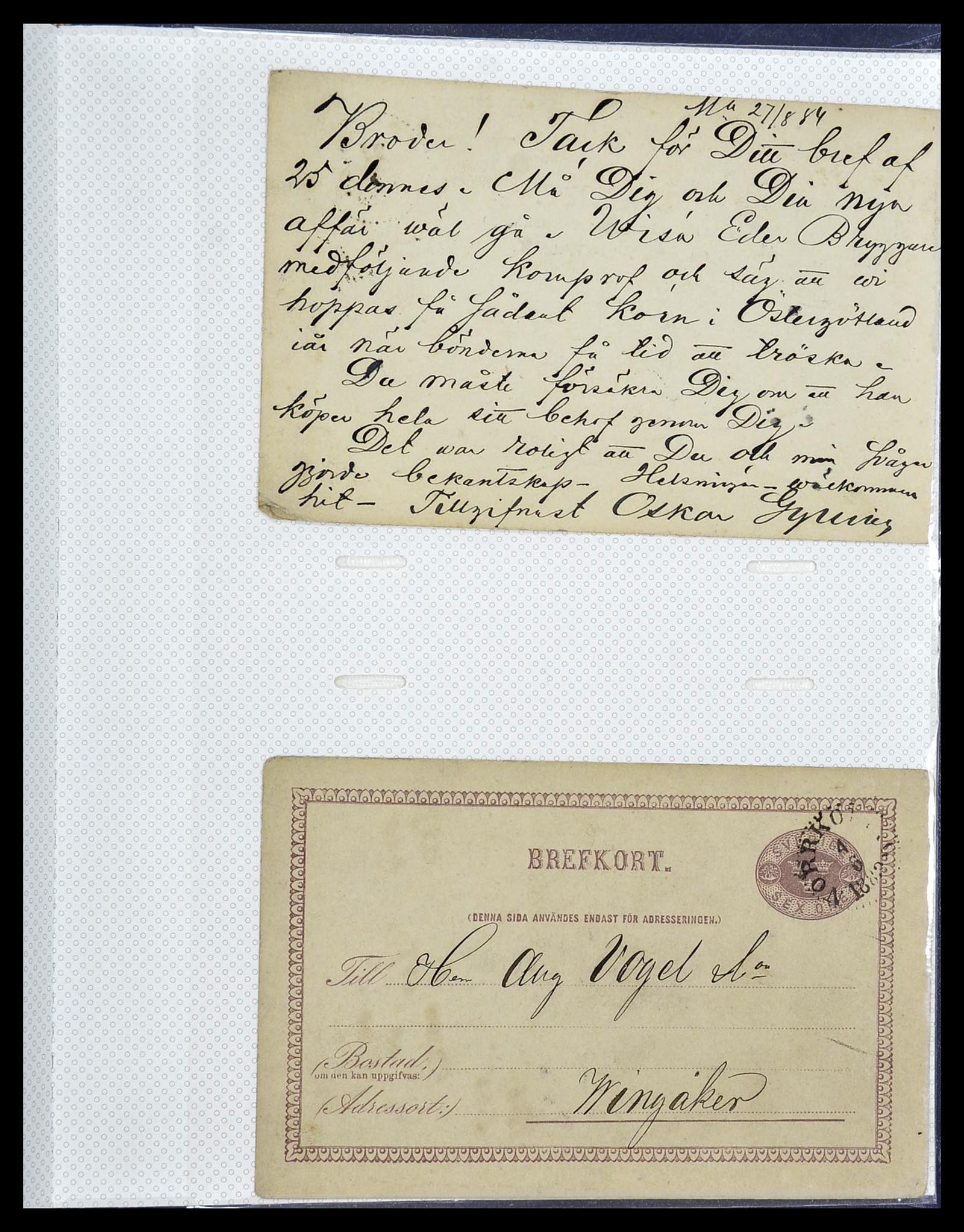 34726 191 - Postzegelverzameling 34726 Zweden brieven.
