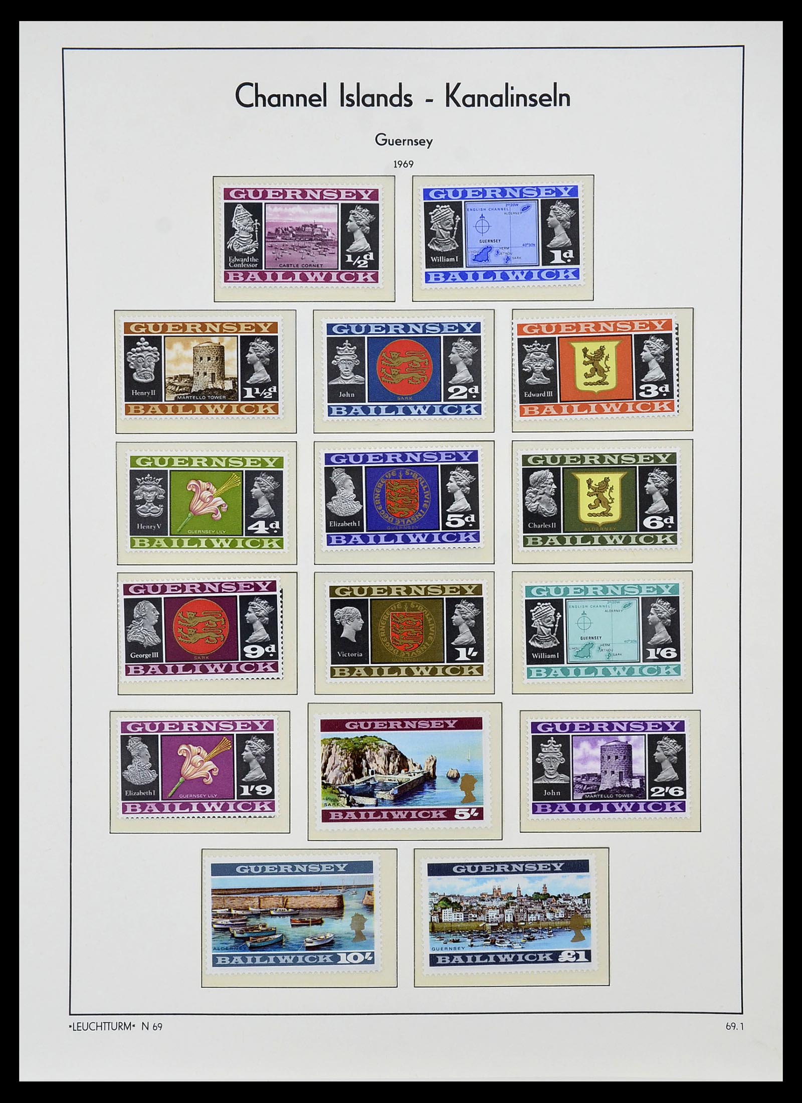 34728 012 - Stamp Collection 34728 Guernsey 1941-2019!!