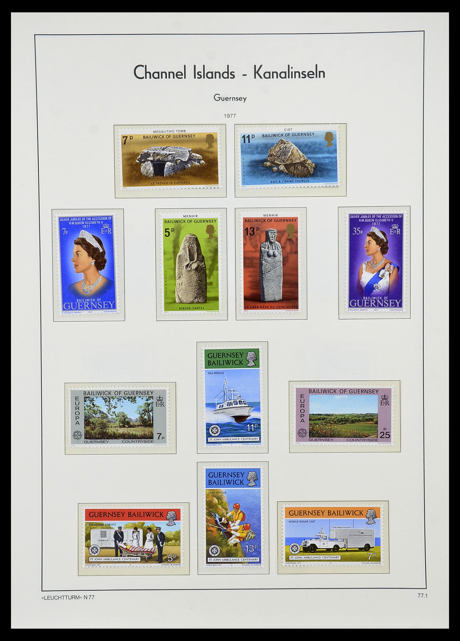 34728 035 - Stamp Collection 34728 Guernsey 1941-2019!!