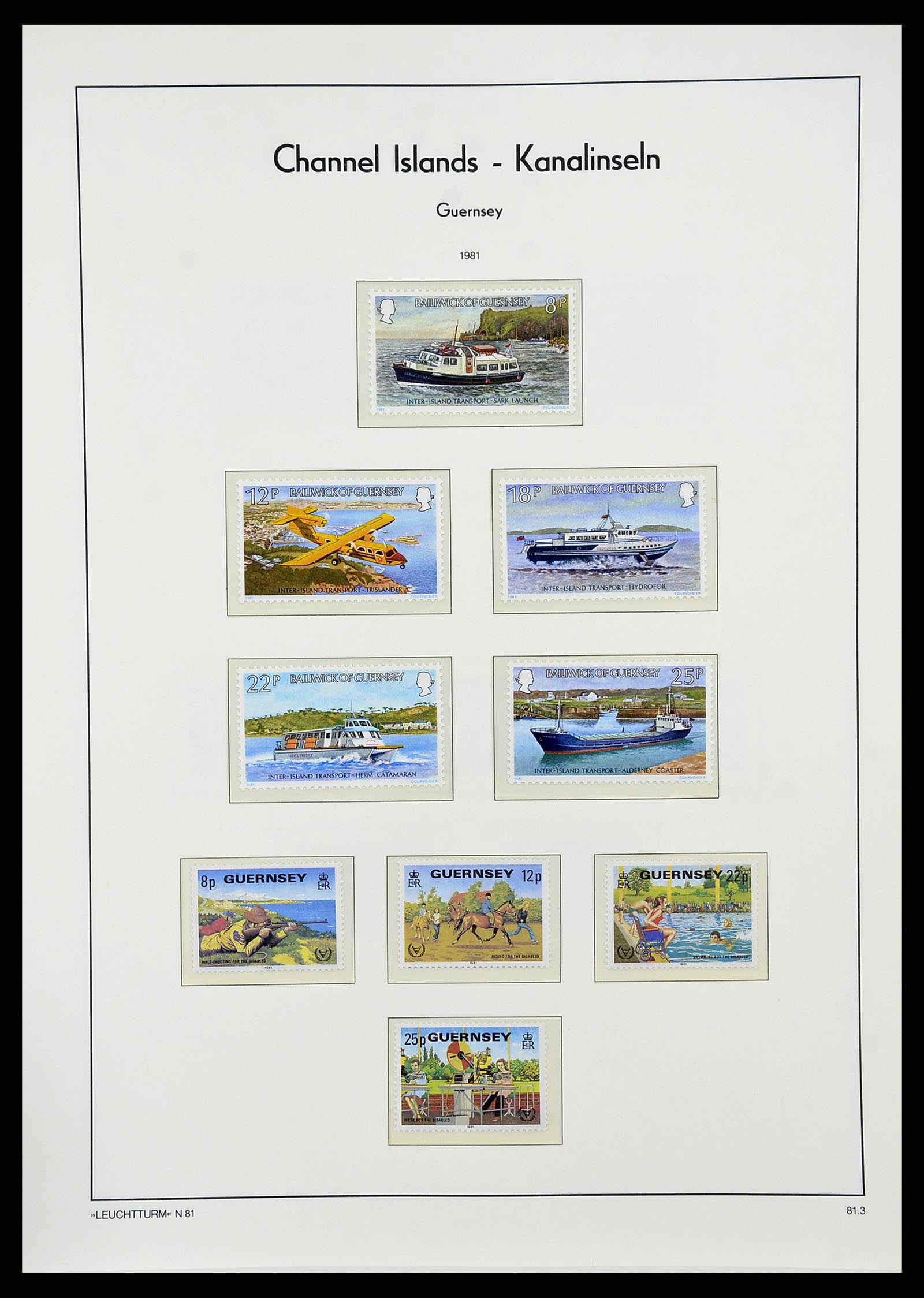 34728 053 - Stamp Collection 34728 Guernsey 1941-2019!!