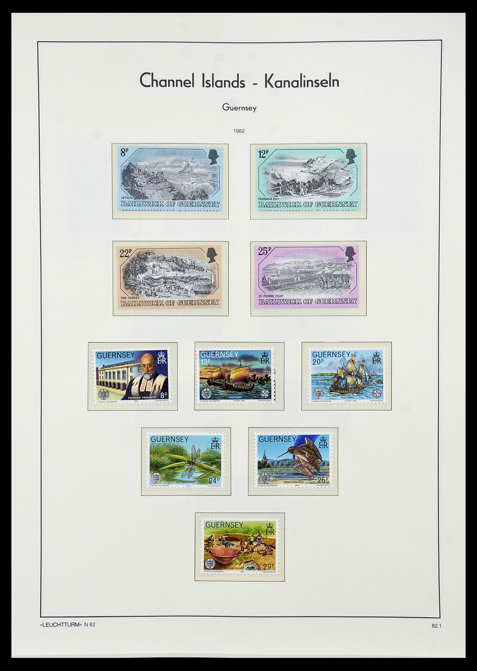34728 054 - Stamp Collection 34728 Guernsey 1941-2019!!
