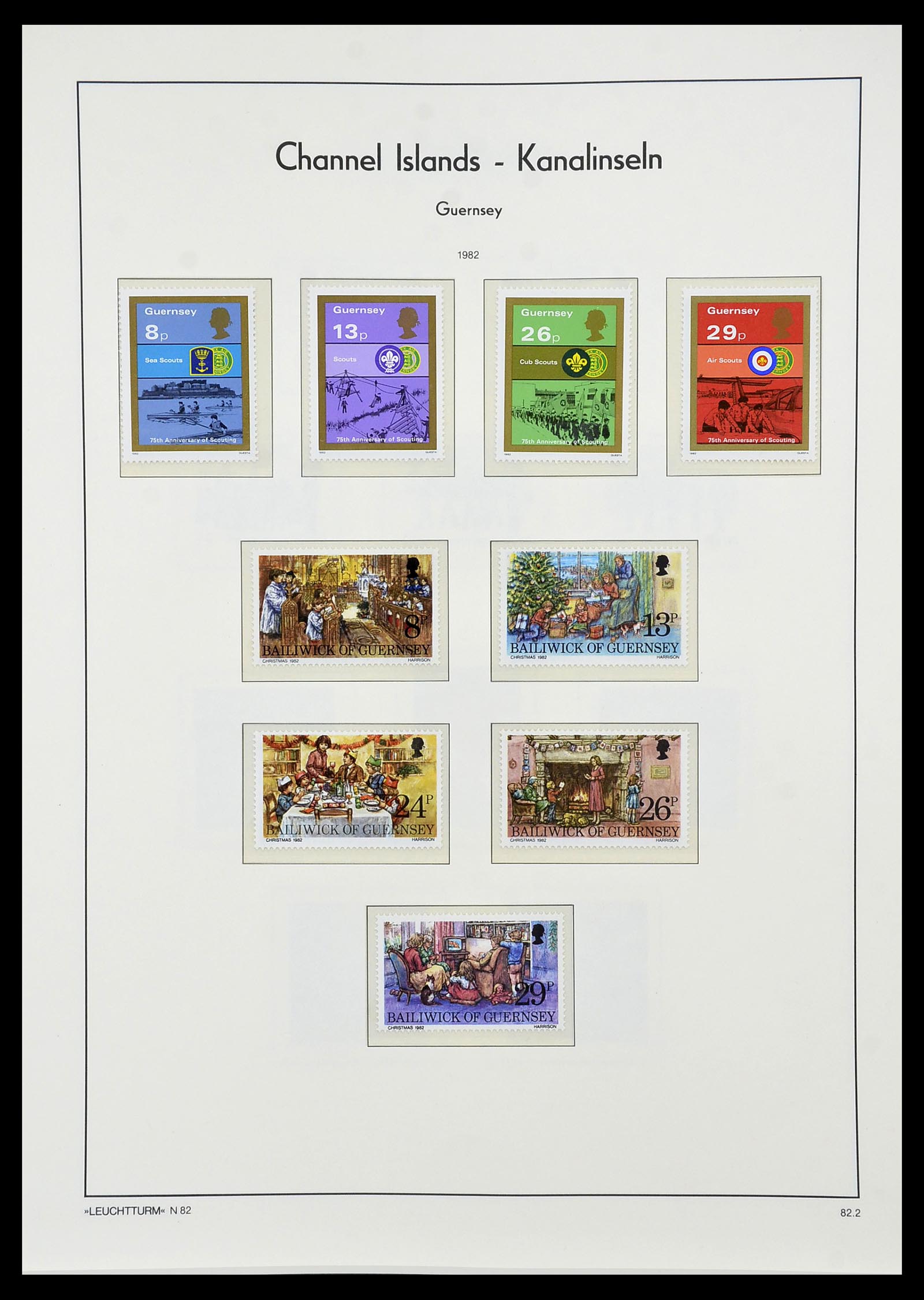 34728 055 - Stamp Collection 34728 Guernsey 1941-2019!!