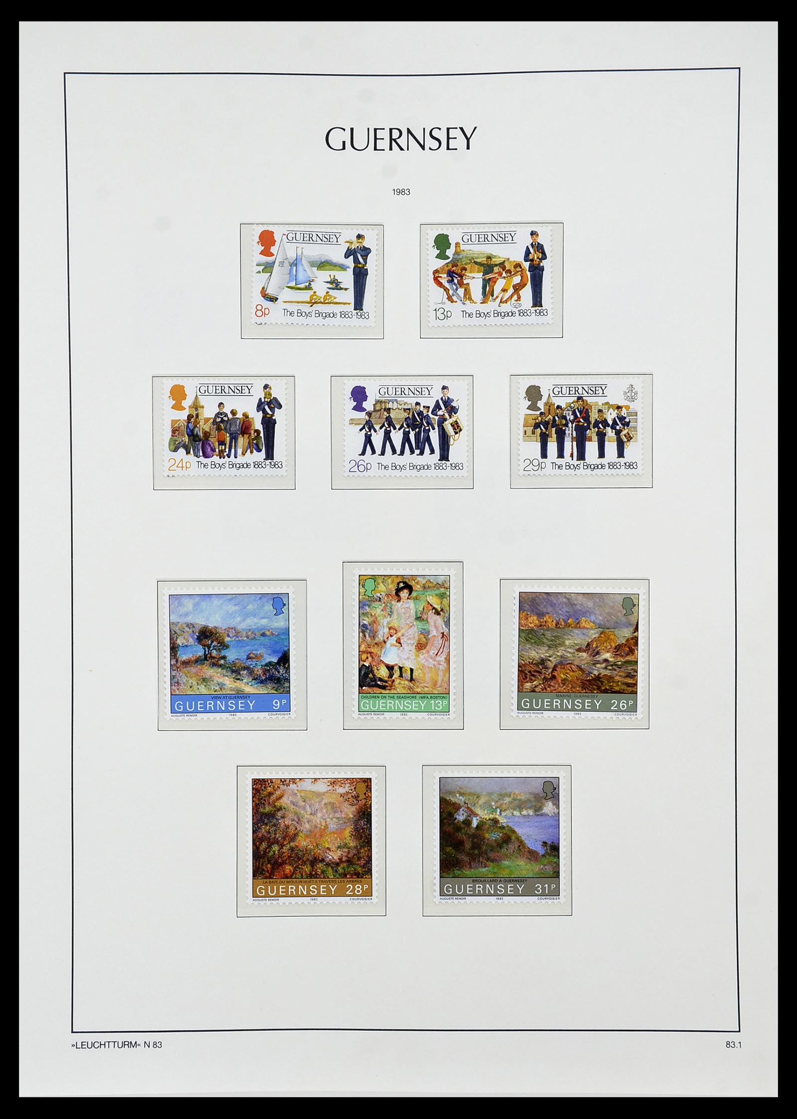 34728 056 - Stamp Collection 34728 Guernsey 1941-2019!!