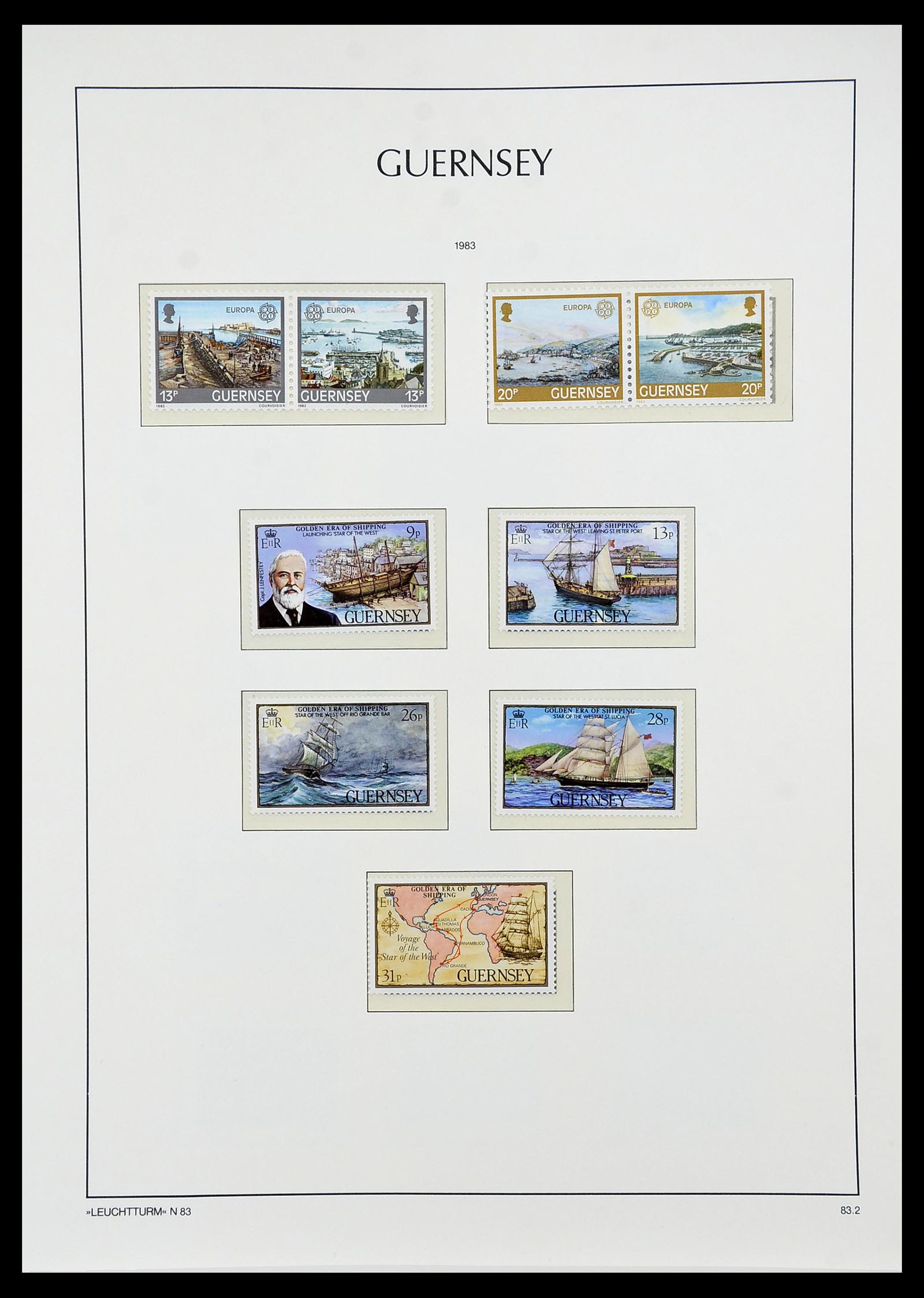 34728 057 - Stamp Collection 34728 Guernsey 1941-2019!!