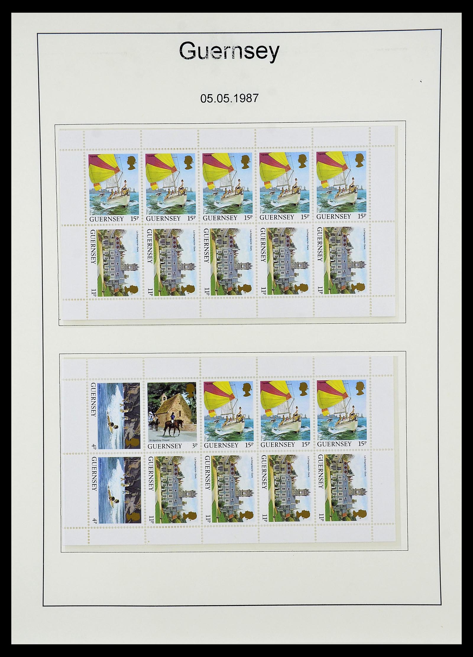 34728 066 - Stamp Collection 34728 Guernsey 1941-2019!!