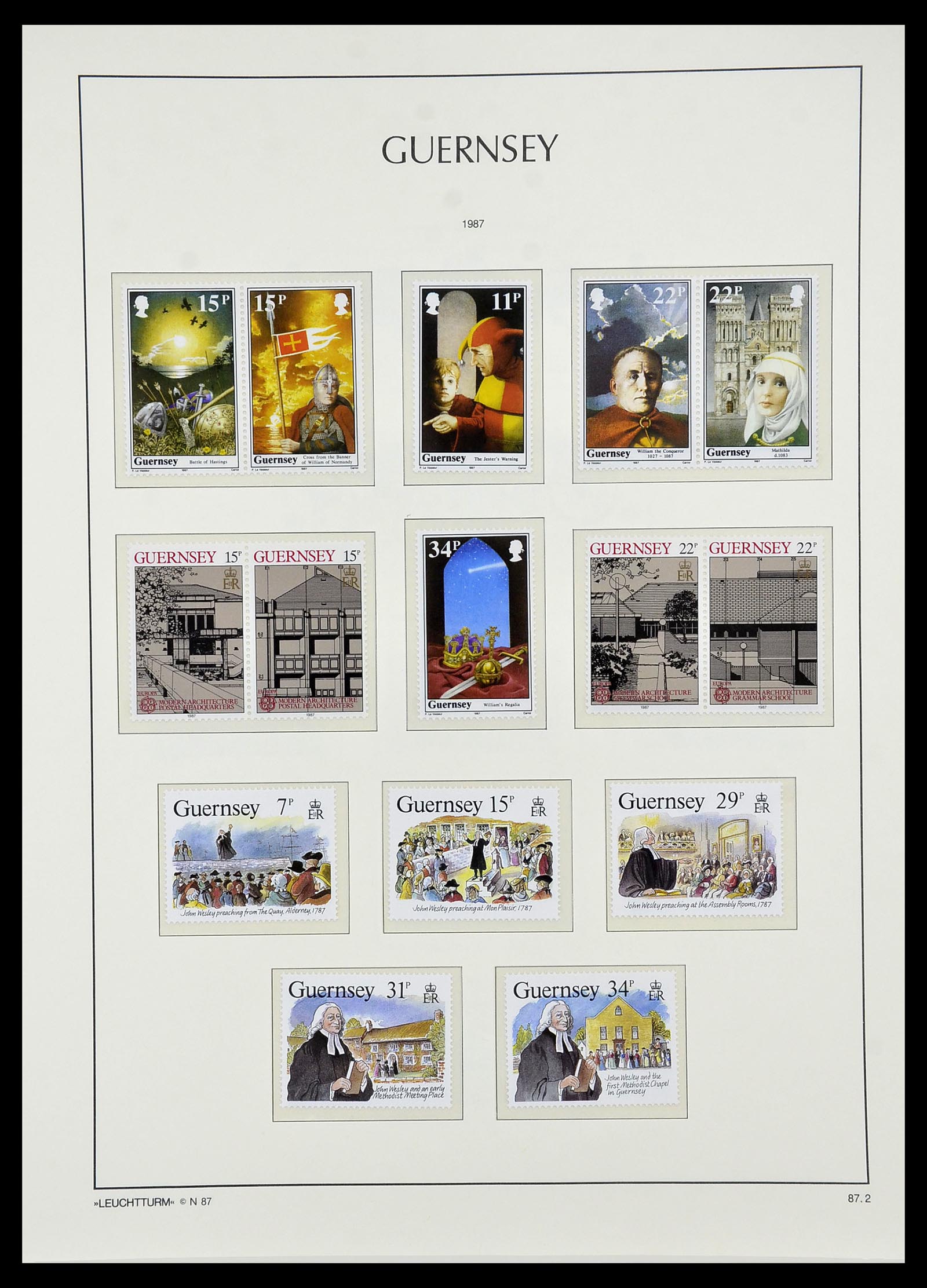 34728 077 - Stamp Collection 34728 Guernsey 1941-2019!!