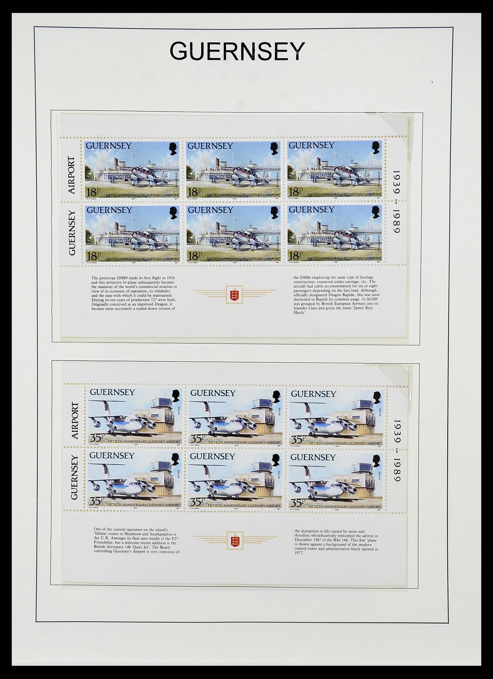 34728 083 - Stamp Collection 34728 Guernsey 1941-2019!!