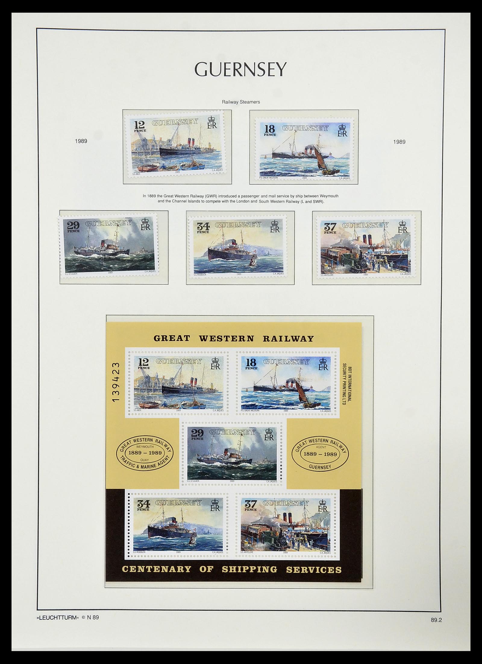 34728 084 - Stamp Collection 34728 Guernsey 1941-2019!!