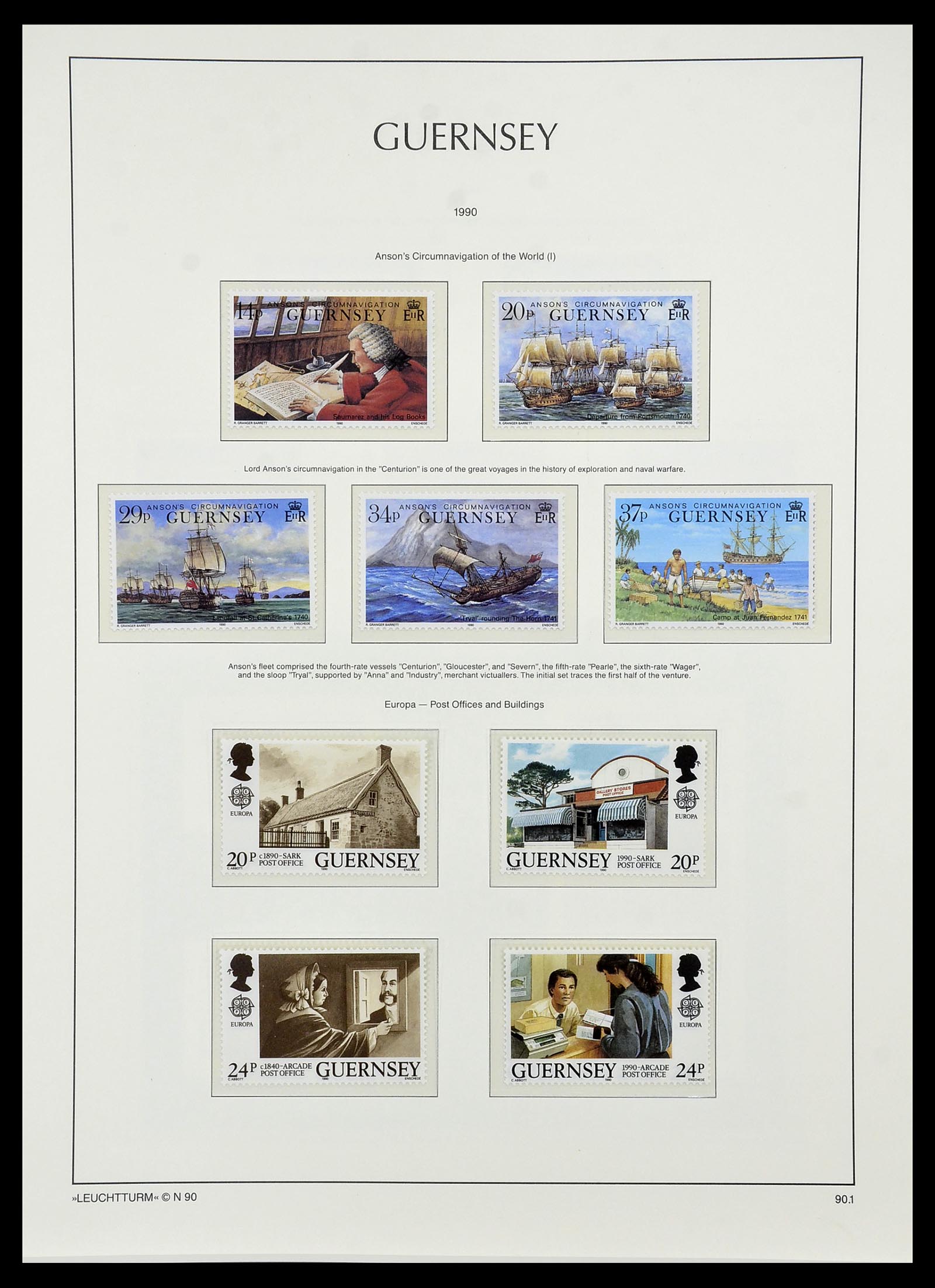 34728 086 - Stamp Collection 34728 Guernsey 1941-2019!!