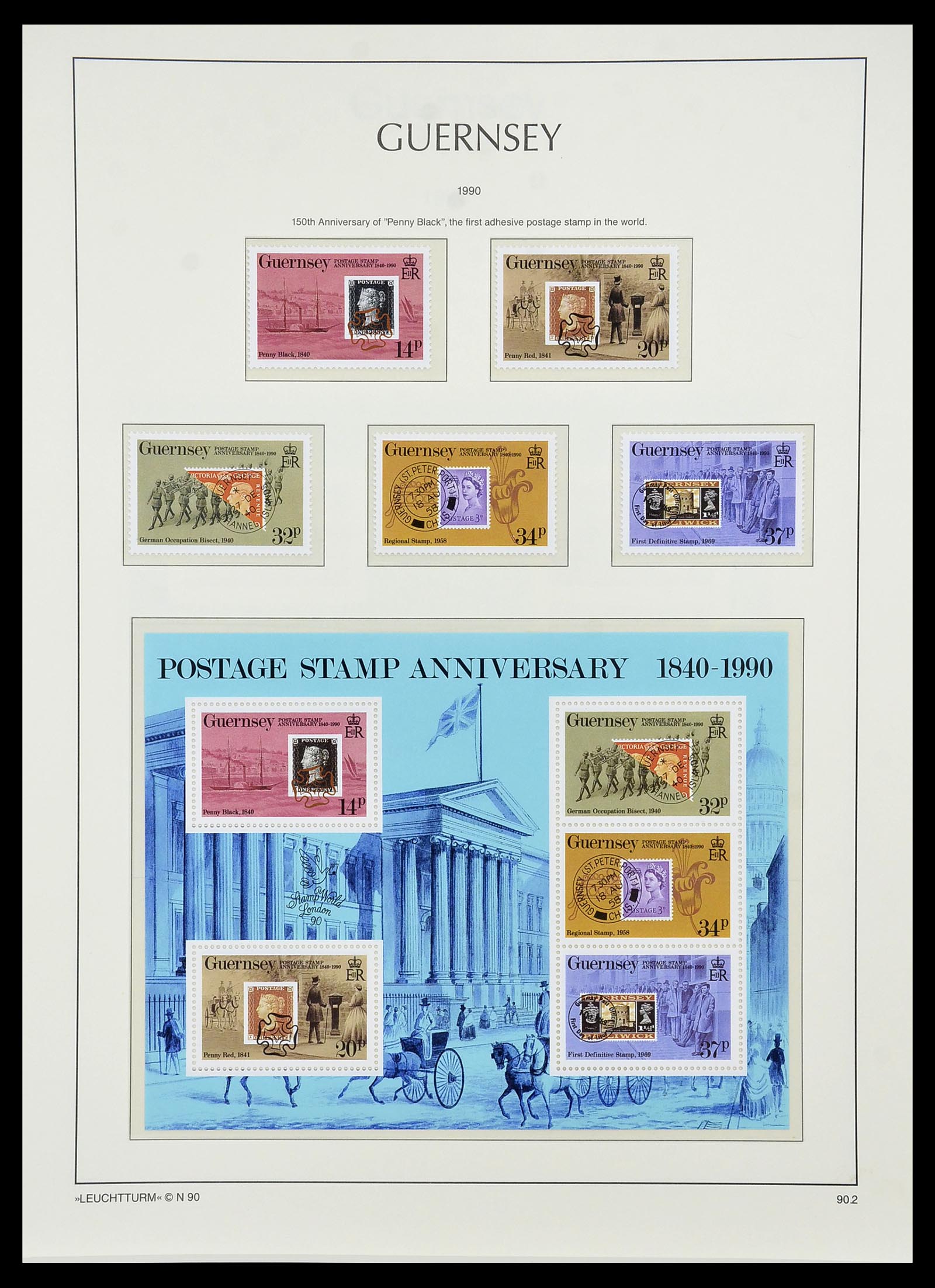 34728 087 - Stamp Collection 34728 Guernsey 1941-2019!!