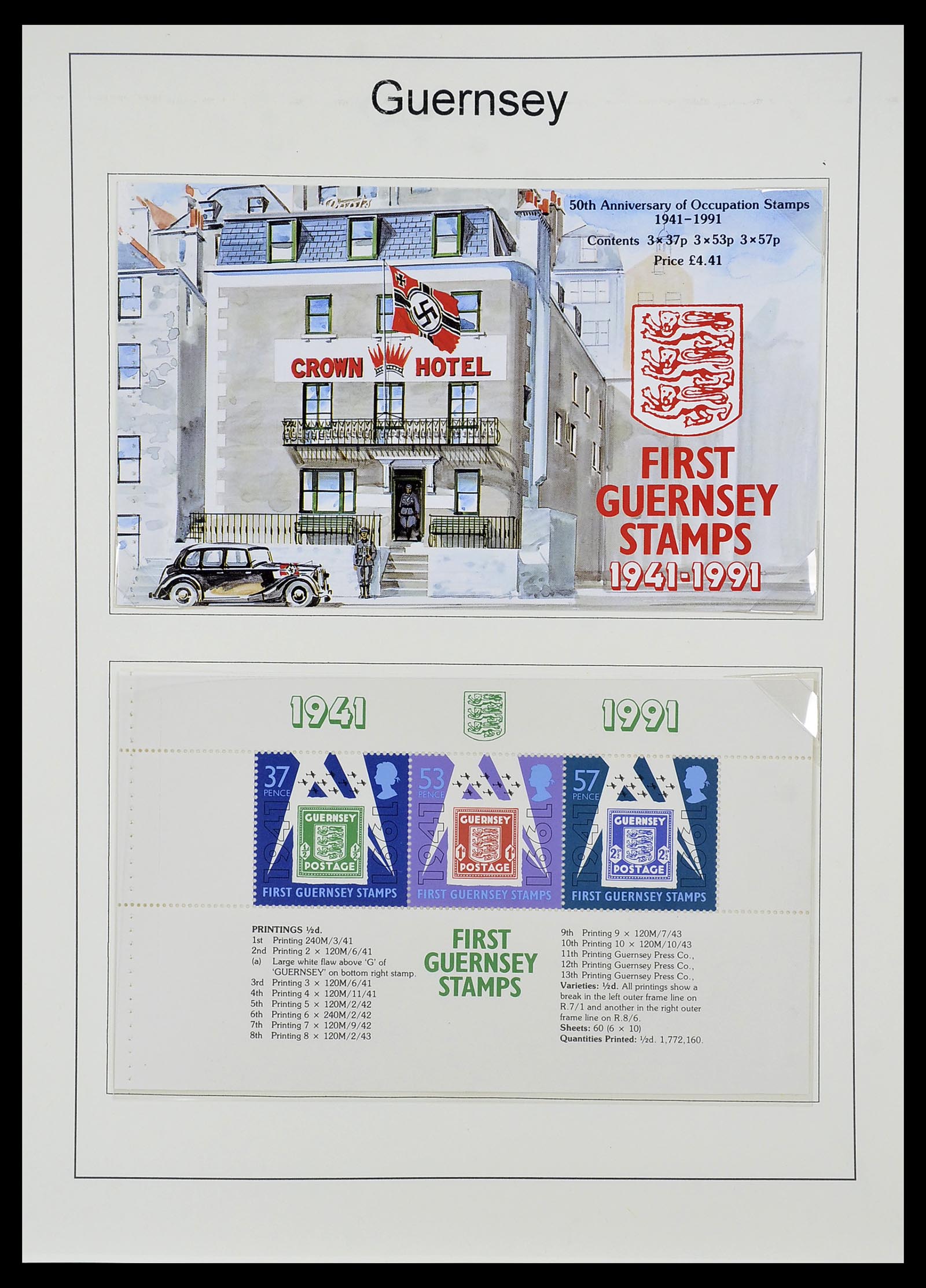 34728 095 - Stamp Collection 34728 Guernsey 1941-2019!!