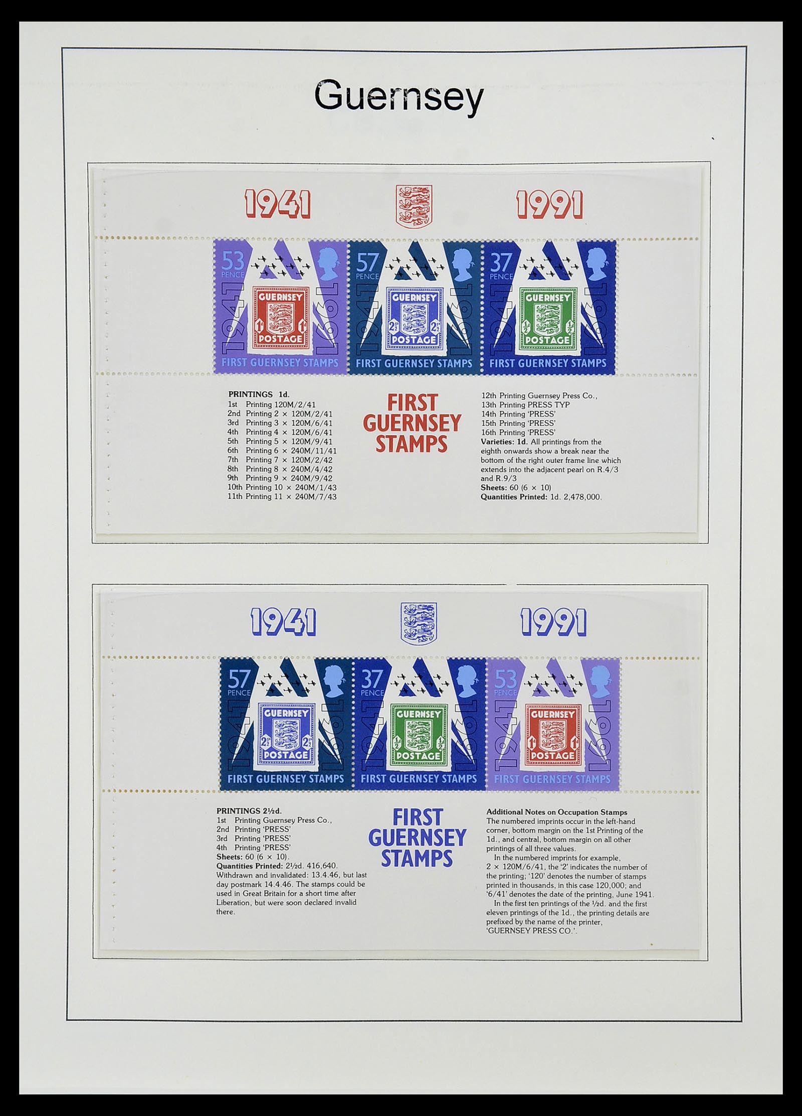 34728 096 - Postzegelverzameling 34728 Guernsey 1941-2019!!