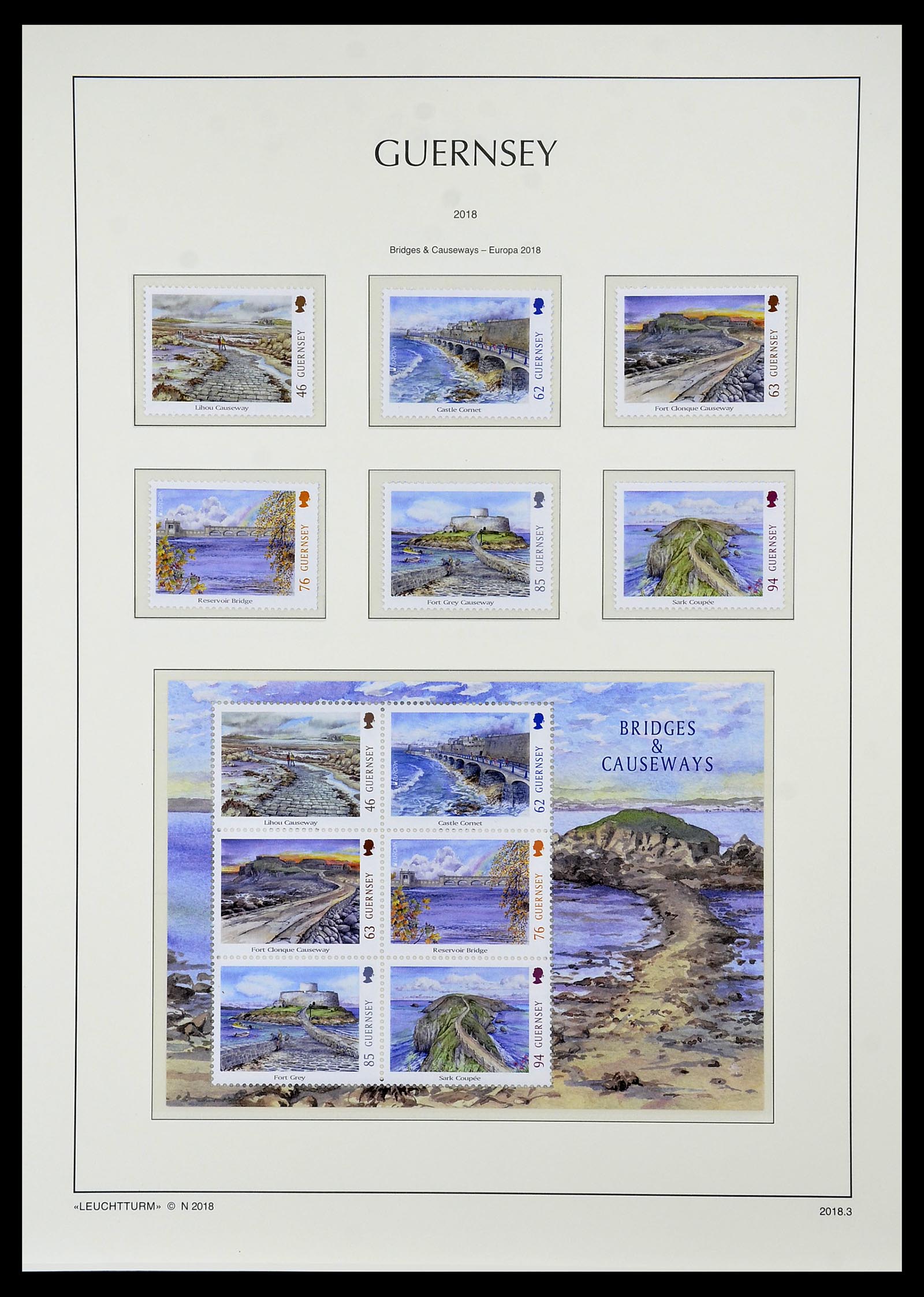 34728 374 - Stamp Collection 34728 Guernsey 1941-2019!!