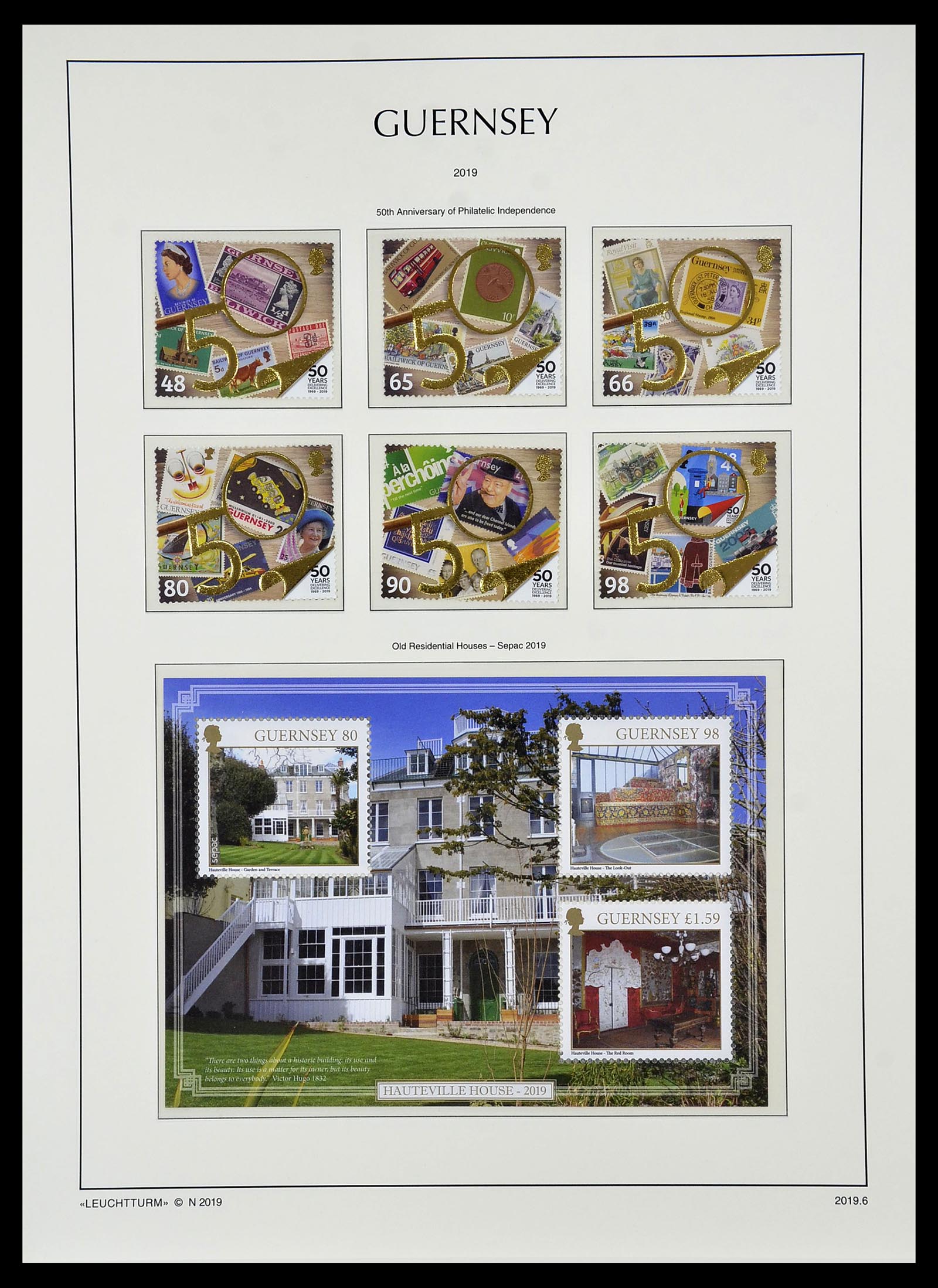 34728 399 - Stamp Collection 34728 Guernsey 1941-2019!!