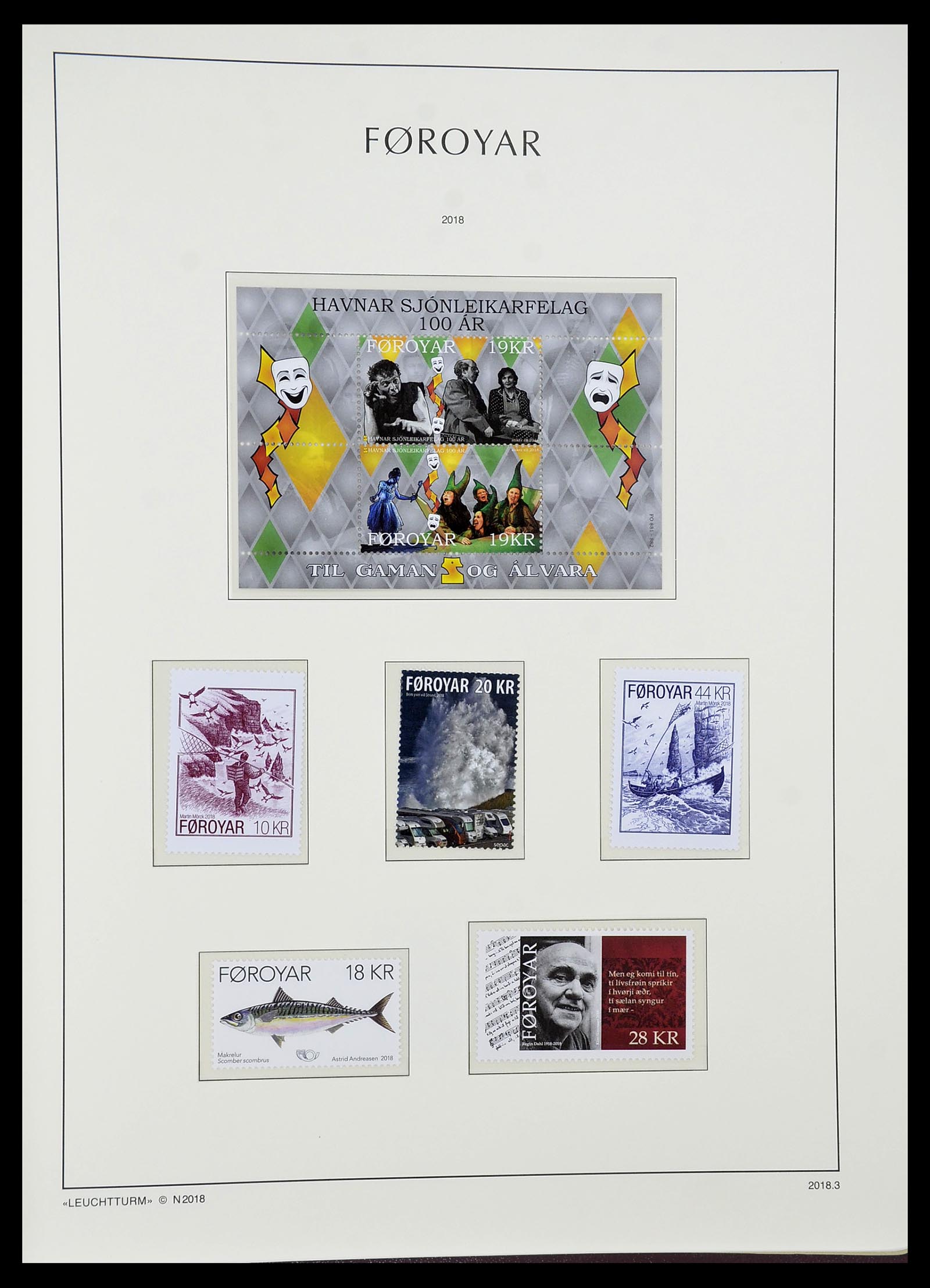 34729 110 - Stamp Collection 34729 Faroe Islands 1940-2019!