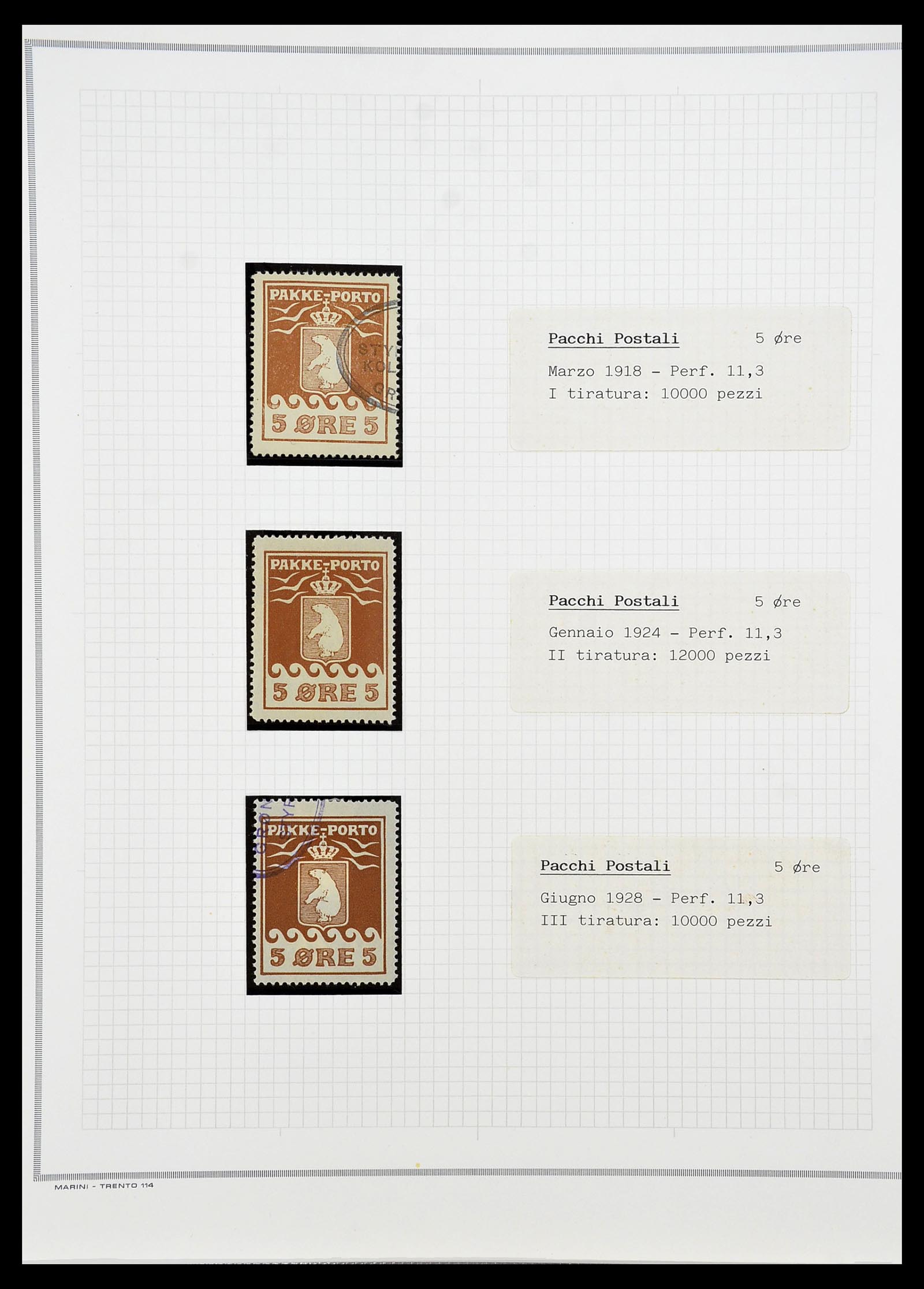 34731 004 - Stamp Collection 34731 Greenland polar bears 1915-1937.