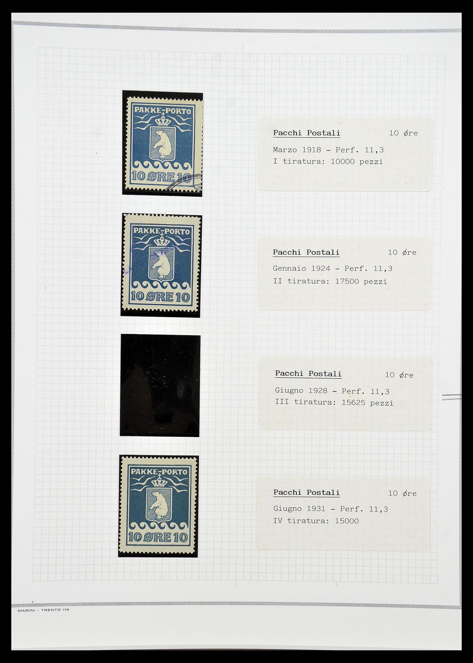 34731 005 - Stamp Collection 34731 Greenland polar bears 1915-1937.
