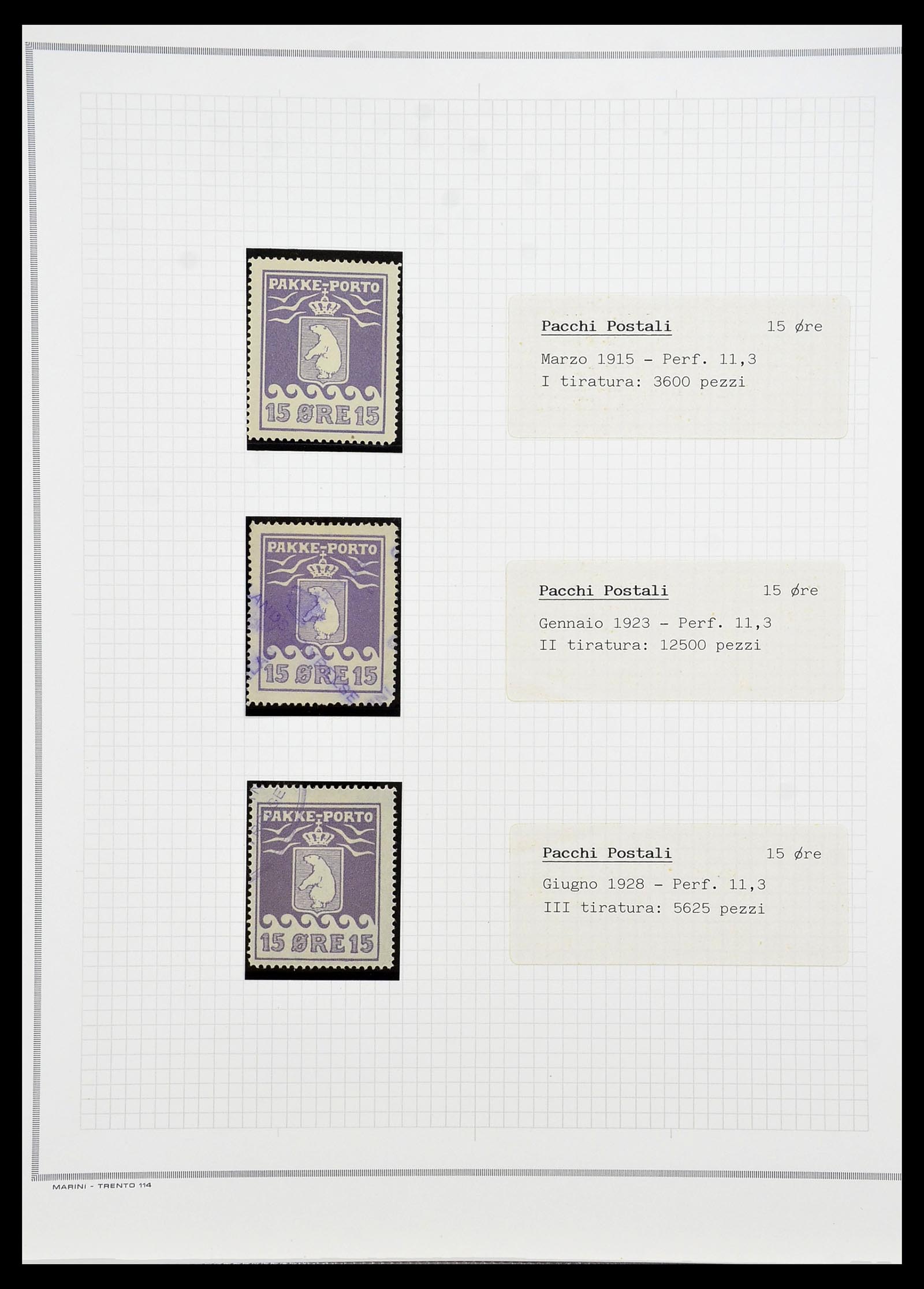 34731 007 - Stamp Collection 34731 Greenland polar bears 1915-1937.