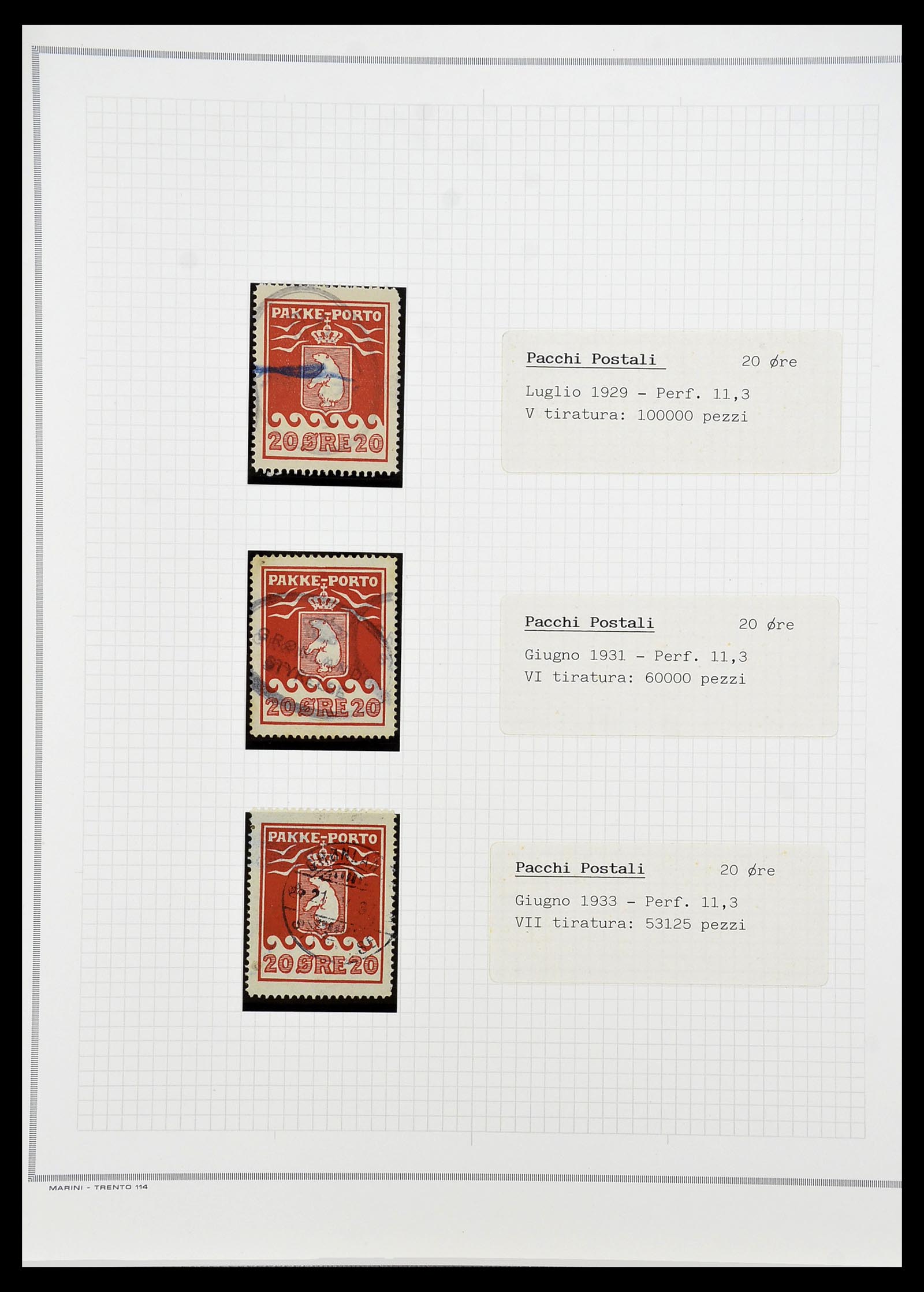 34731 009 - Stamp Collection 34731 Greenland polar bears 1915-1937.