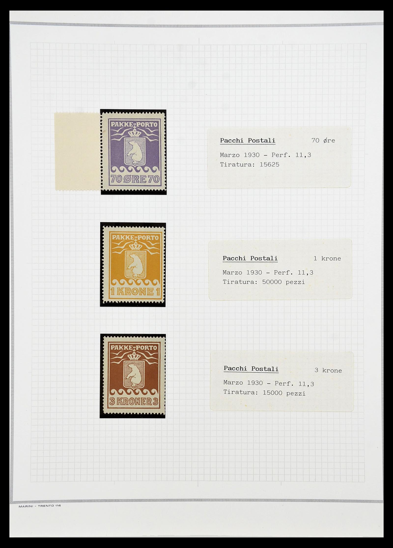 34731 011 - Stamp Collection 34731 Greenland polar bears 1915-1937.