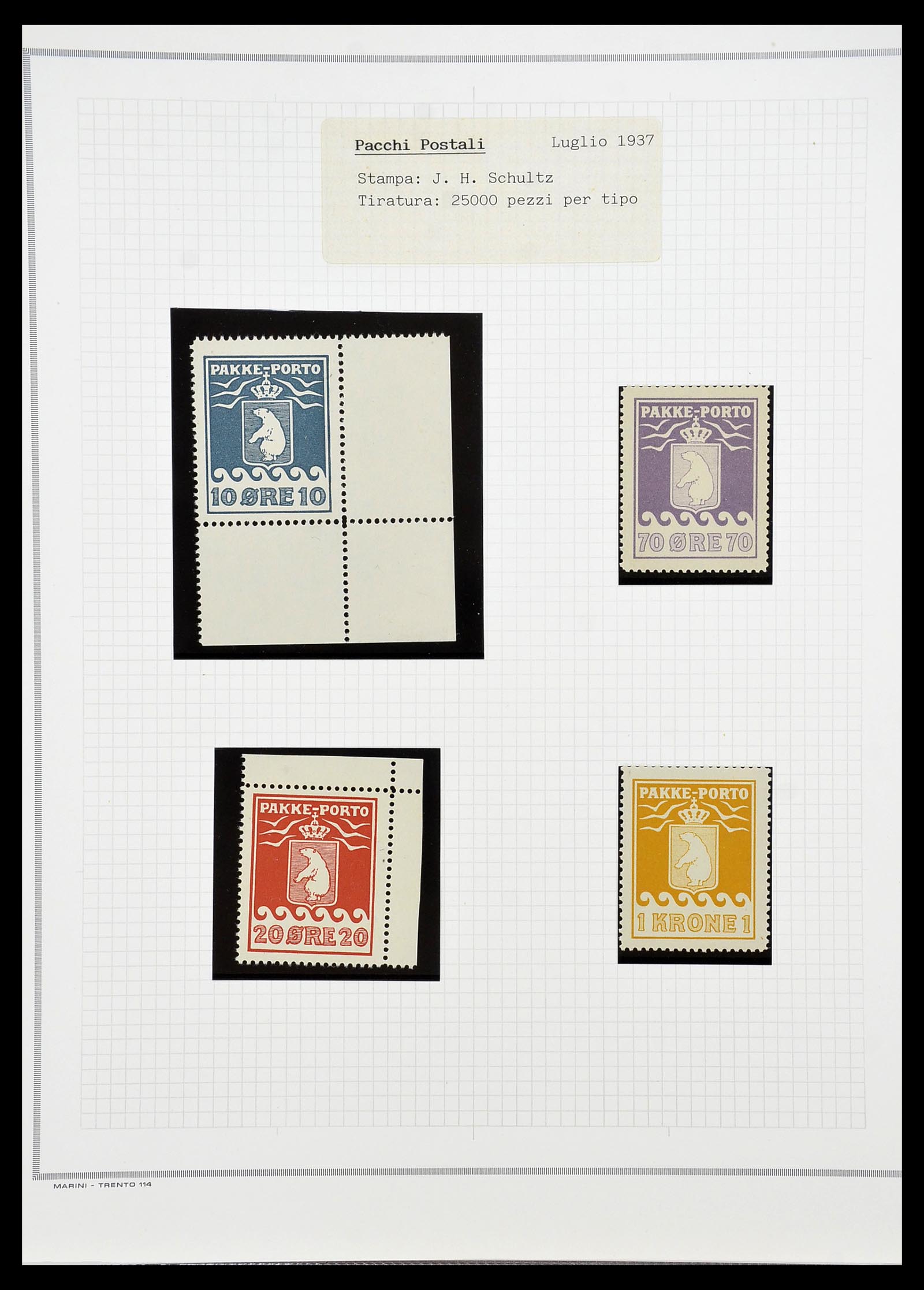 34731 013 - Stamp Collection 34731 Greenland polar bears 1915-1937.