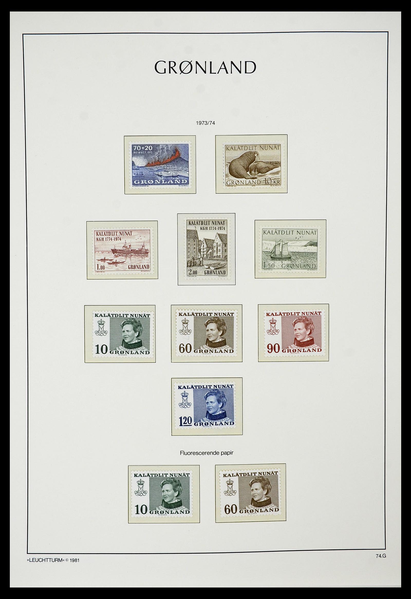 34732 009 - Stamp Collection 34732 Greenland 1915-2011.
