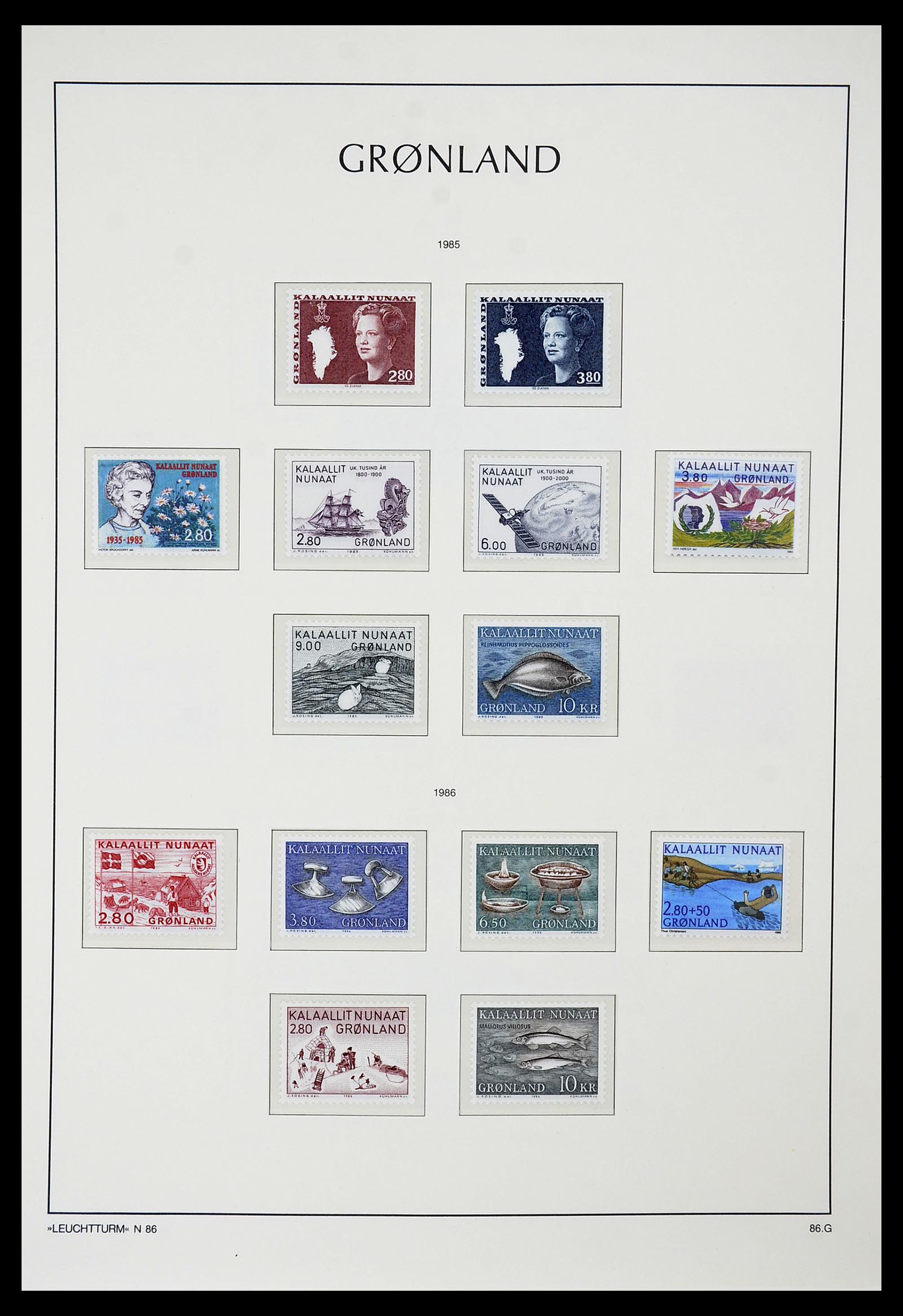 34732 015 - Stamp Collection 34732 Greenland 1915-2011.