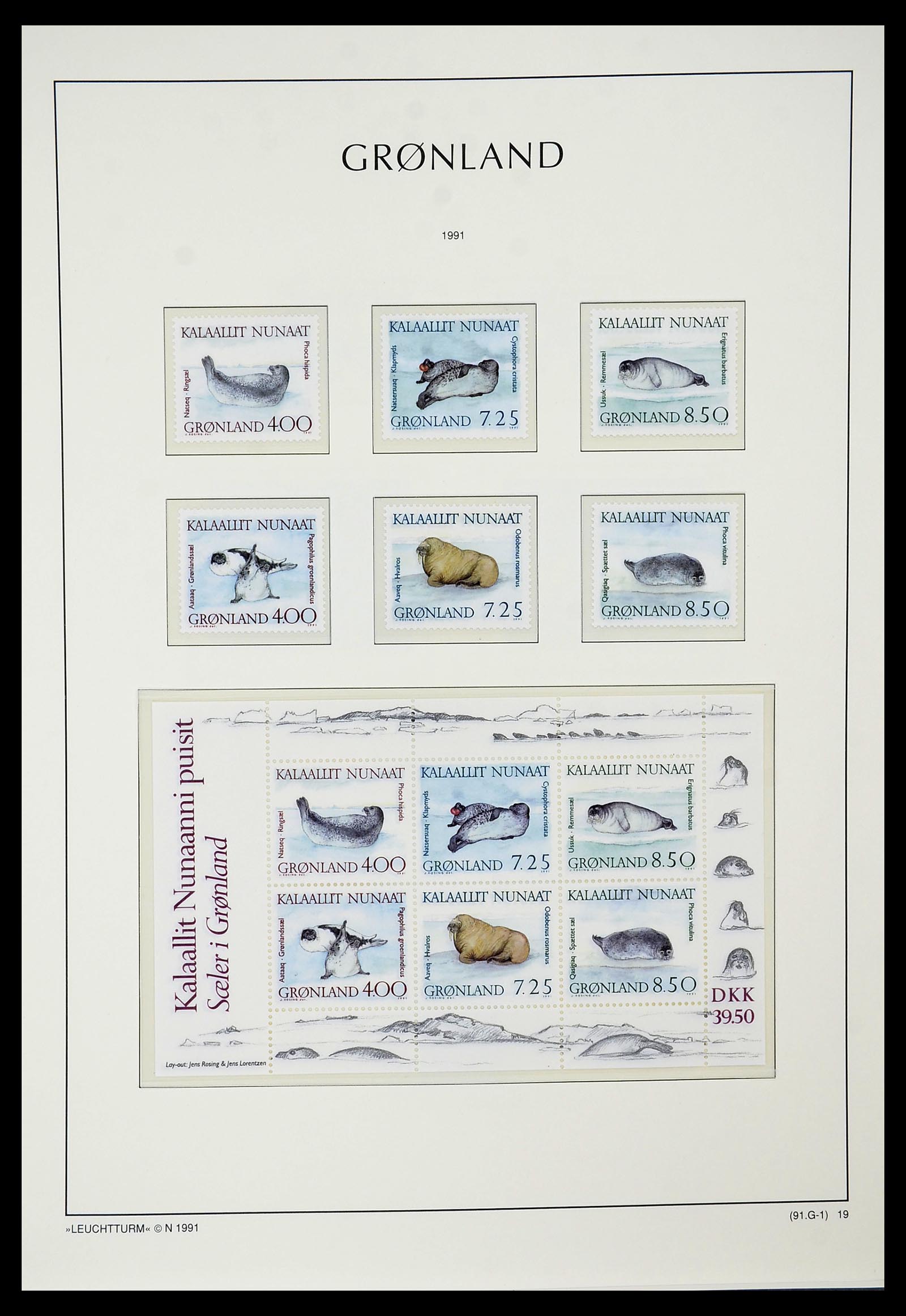 34732 021 - Stamp Collection 34732 Greenland 1915-2011.