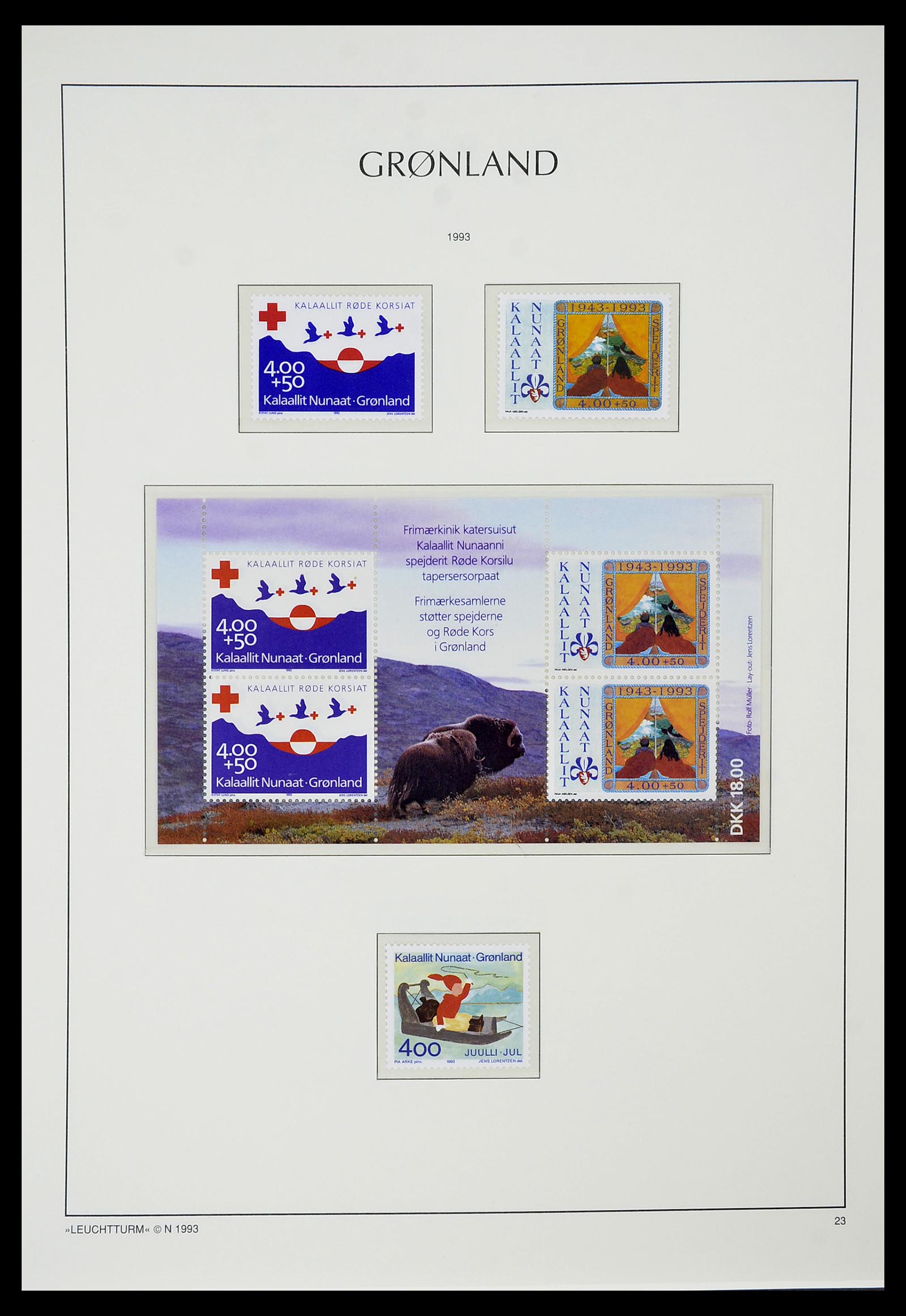 34732 025 - Stamp Collection 34732 Greenland 1915-2011.