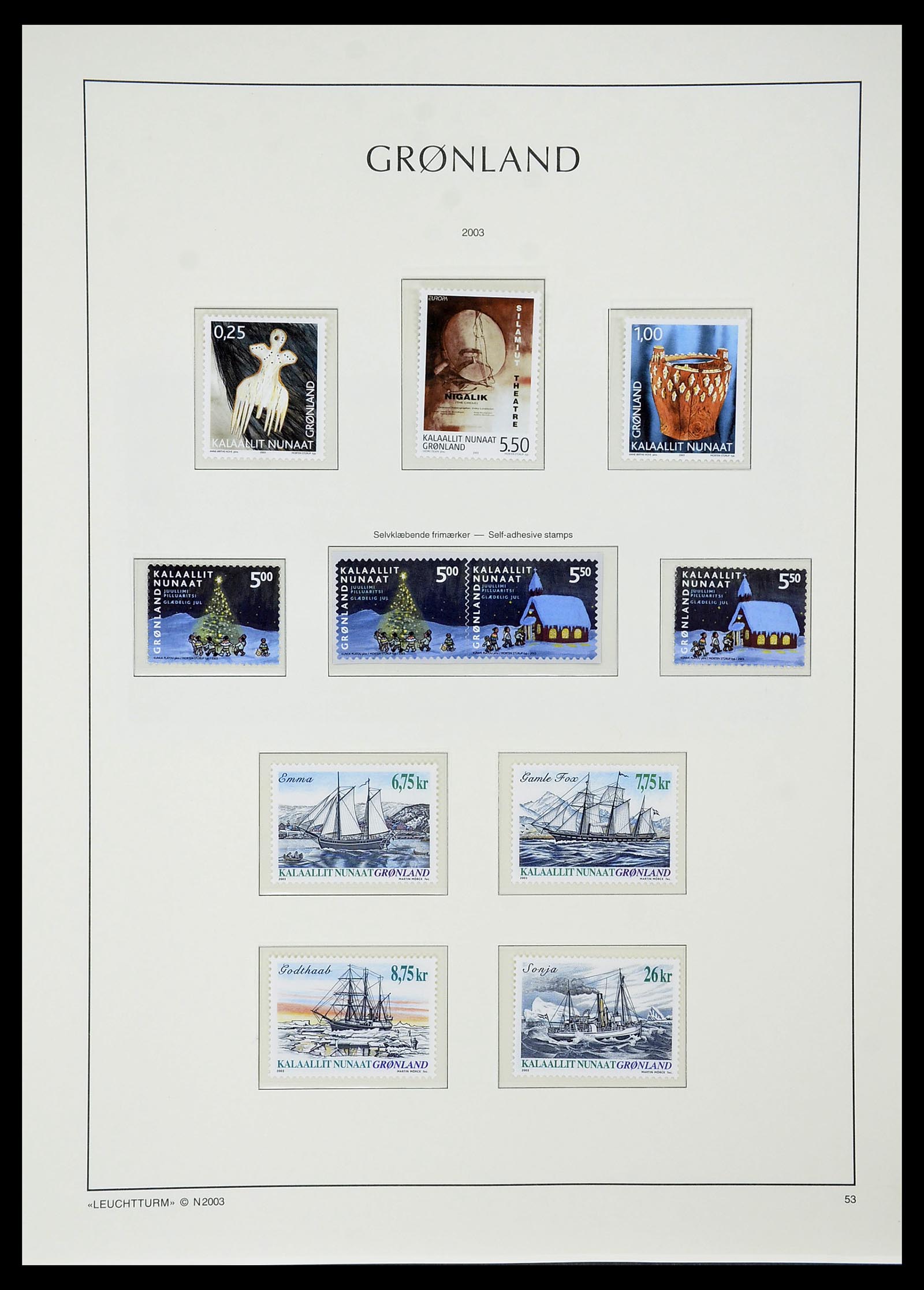 34732 073 - Stamp Collection 34732 Greenland 1915-2011.