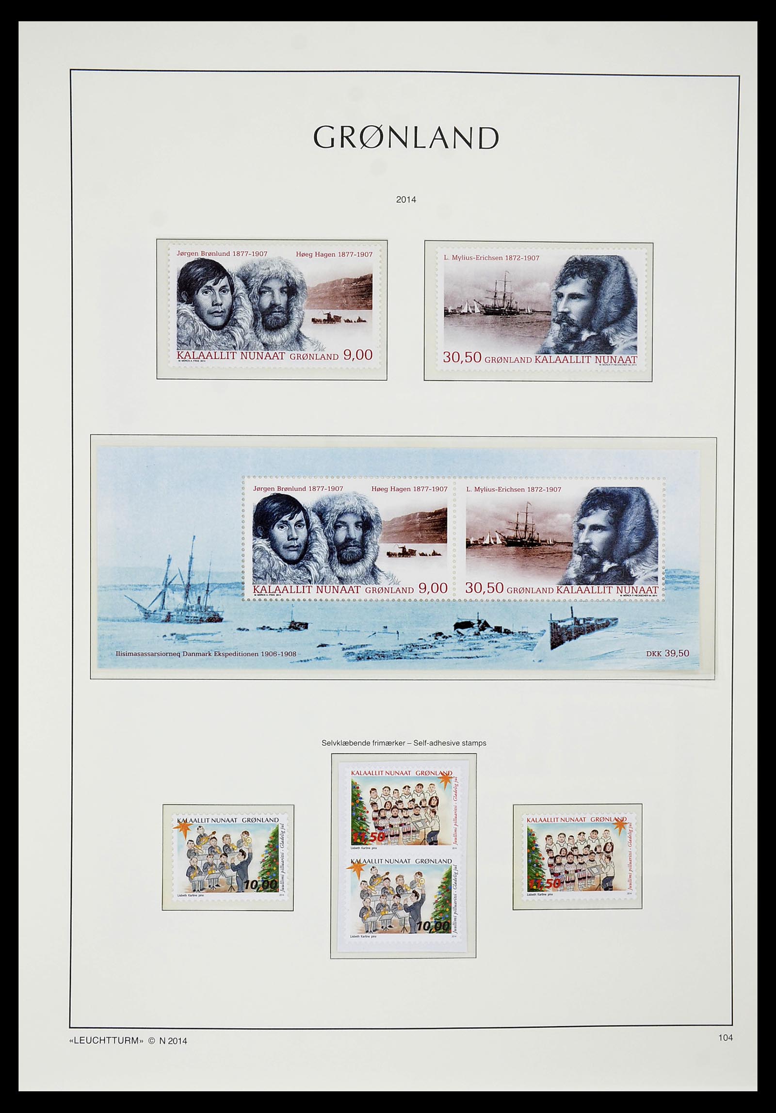 34732 148 - Stamp Collection 34732 Greenland 1915-2011.