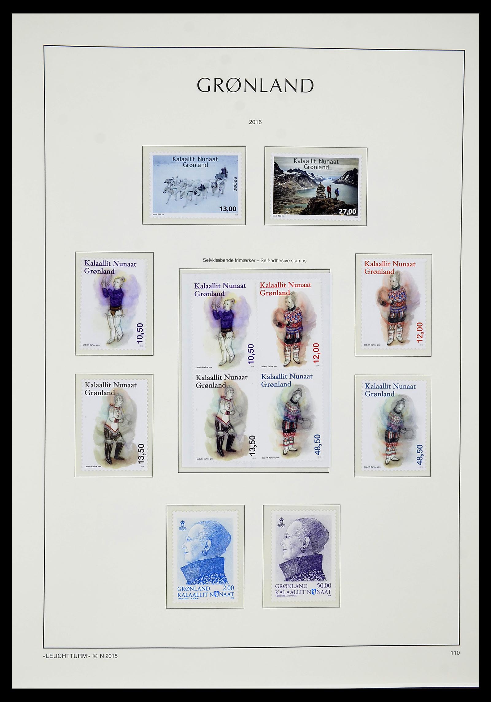 34732 157 - Stamp Collection 34732 Greenland 1915-2011.